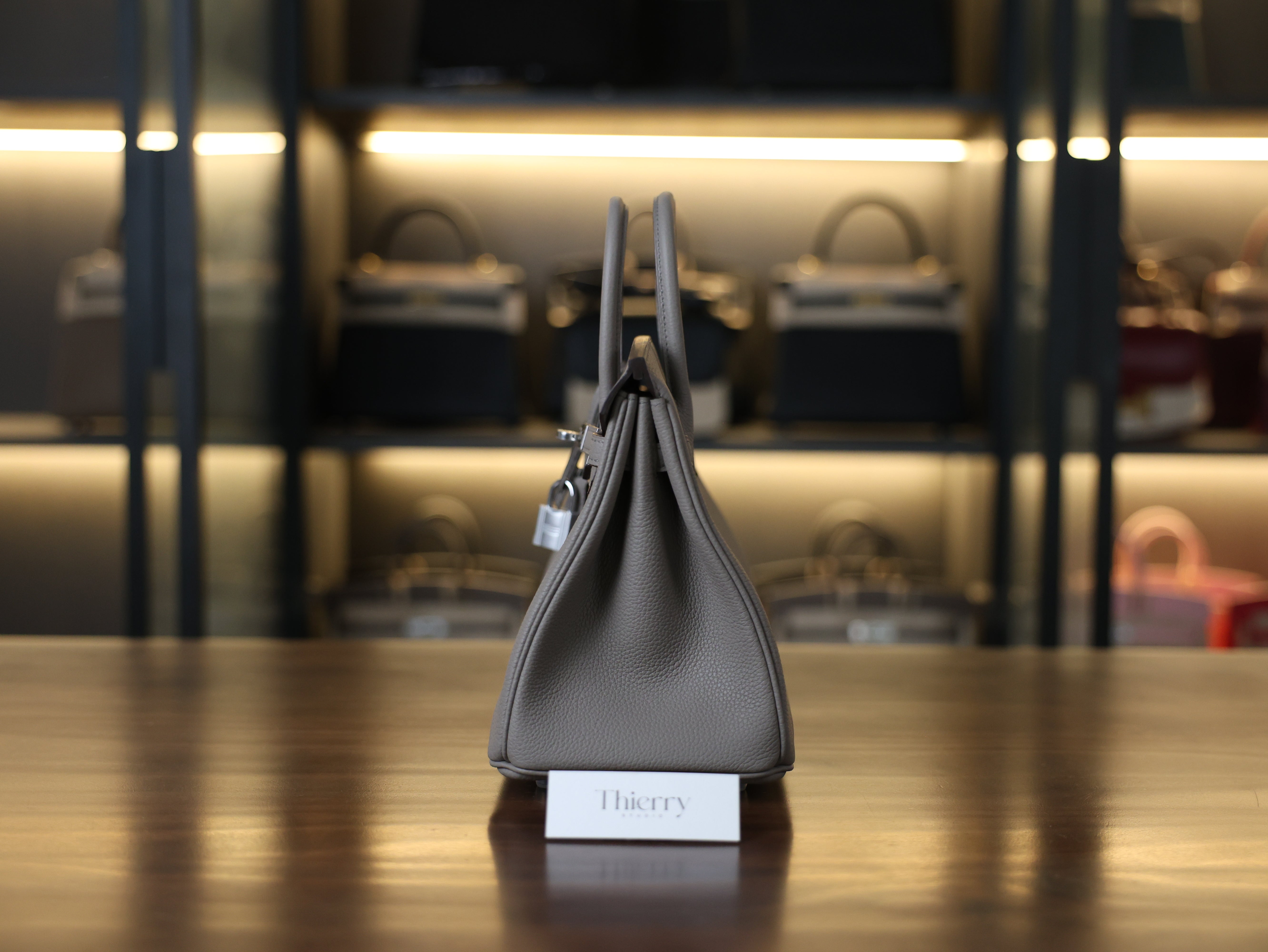 버킨 25 토고 그리스아스팔트 은장