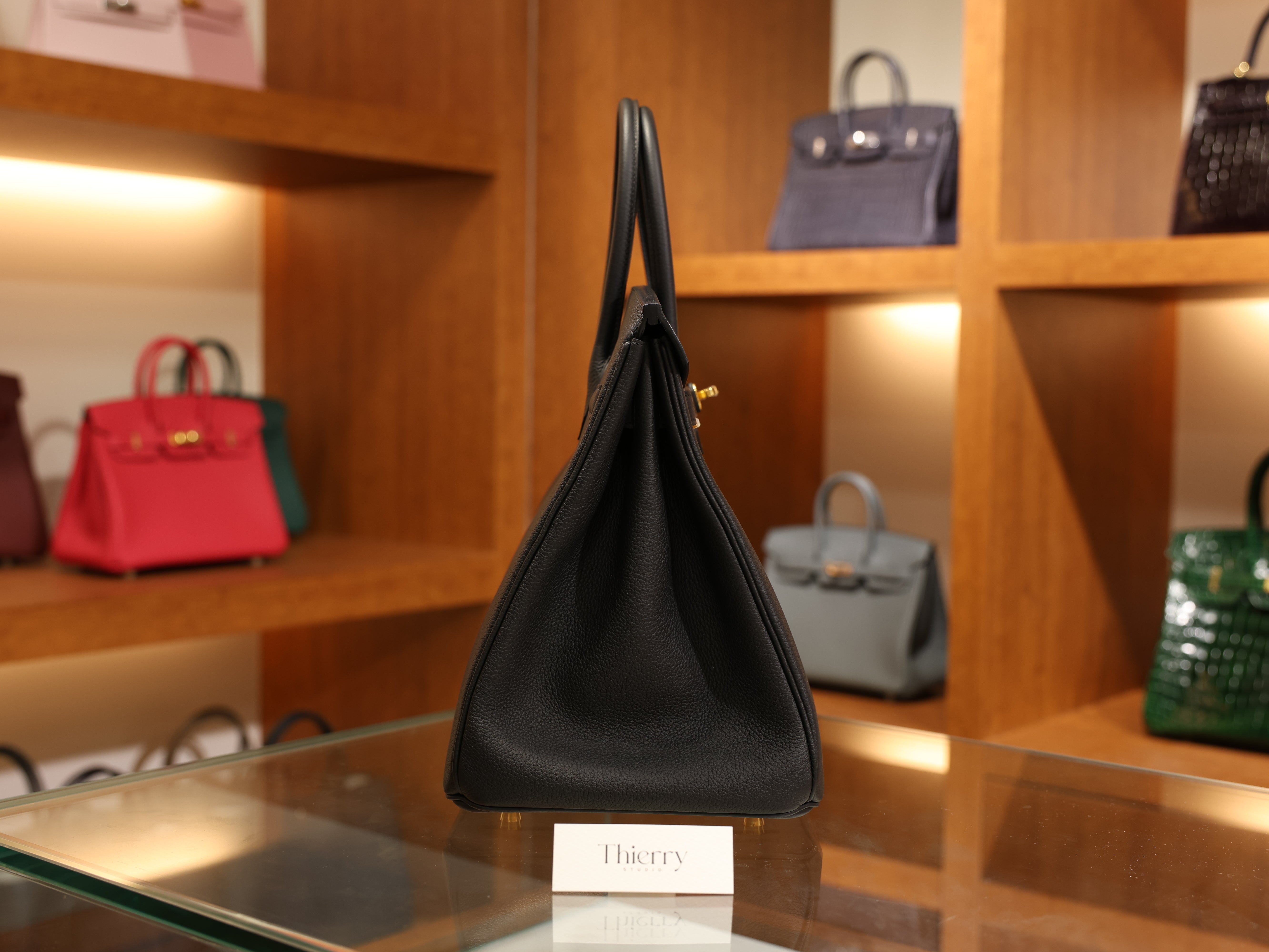 버킨 35 토고 블랙 금장