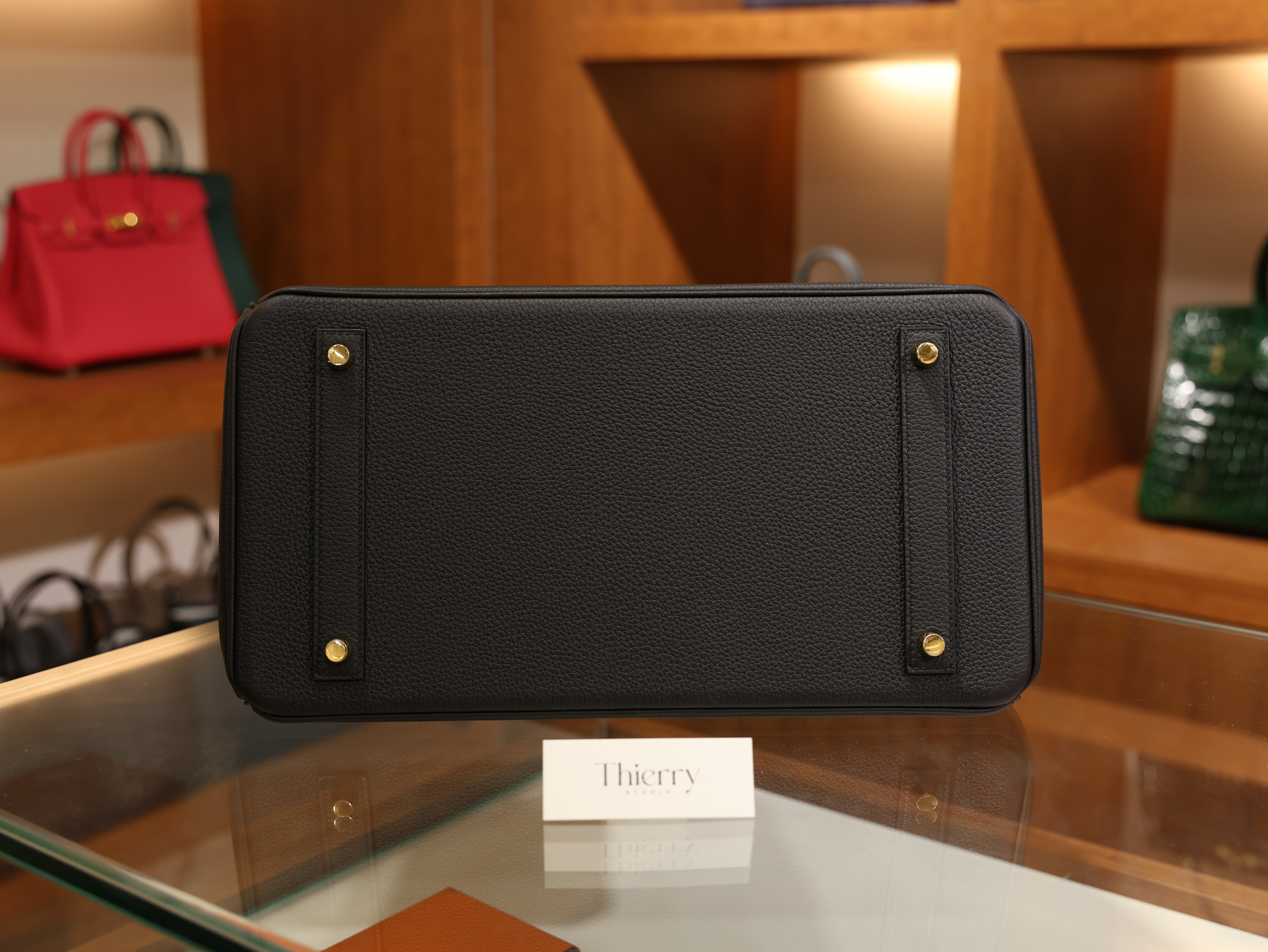 버킨 35 토고 블랙 금장