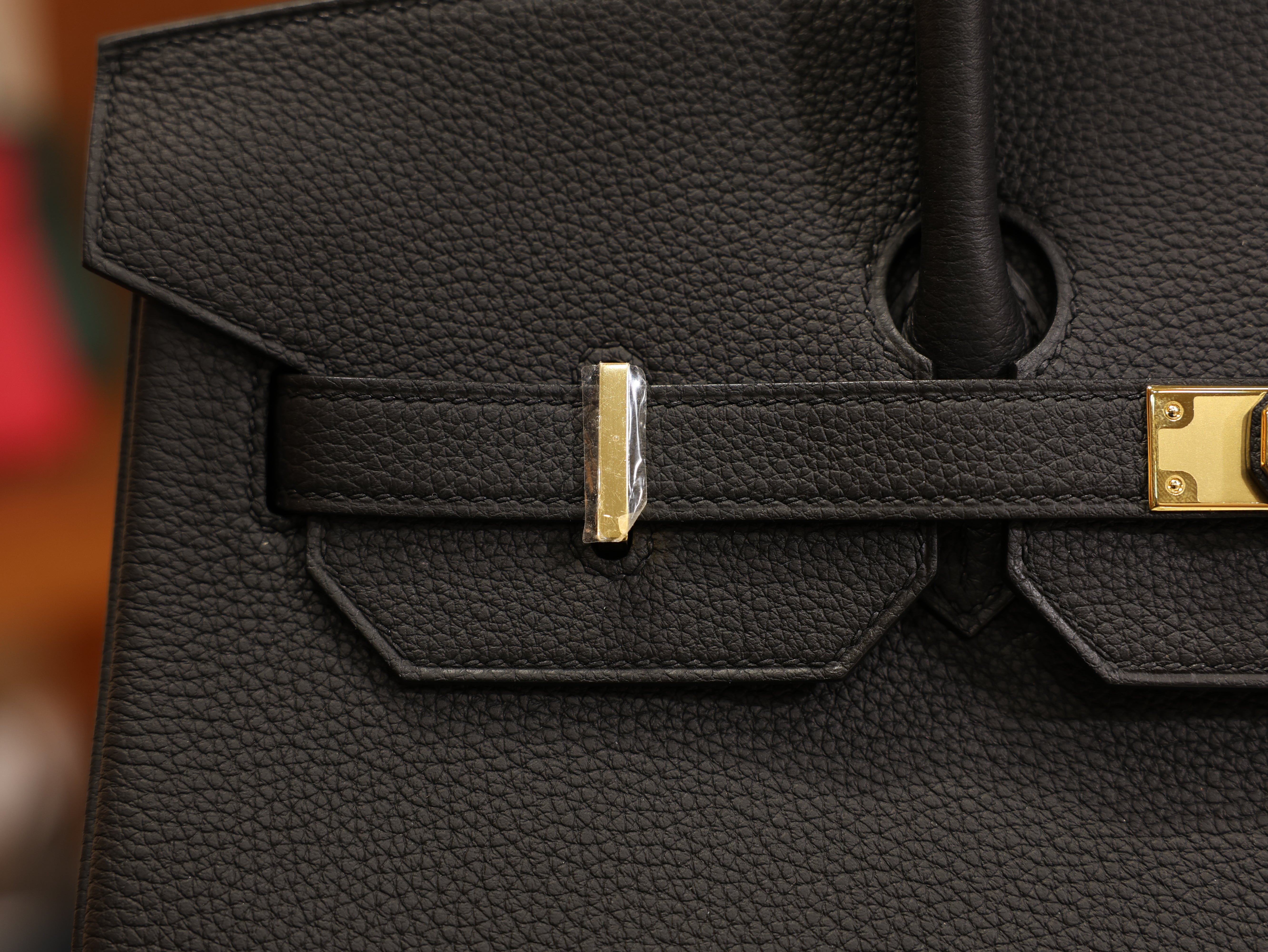 버킨 35 토고 블랙 금장