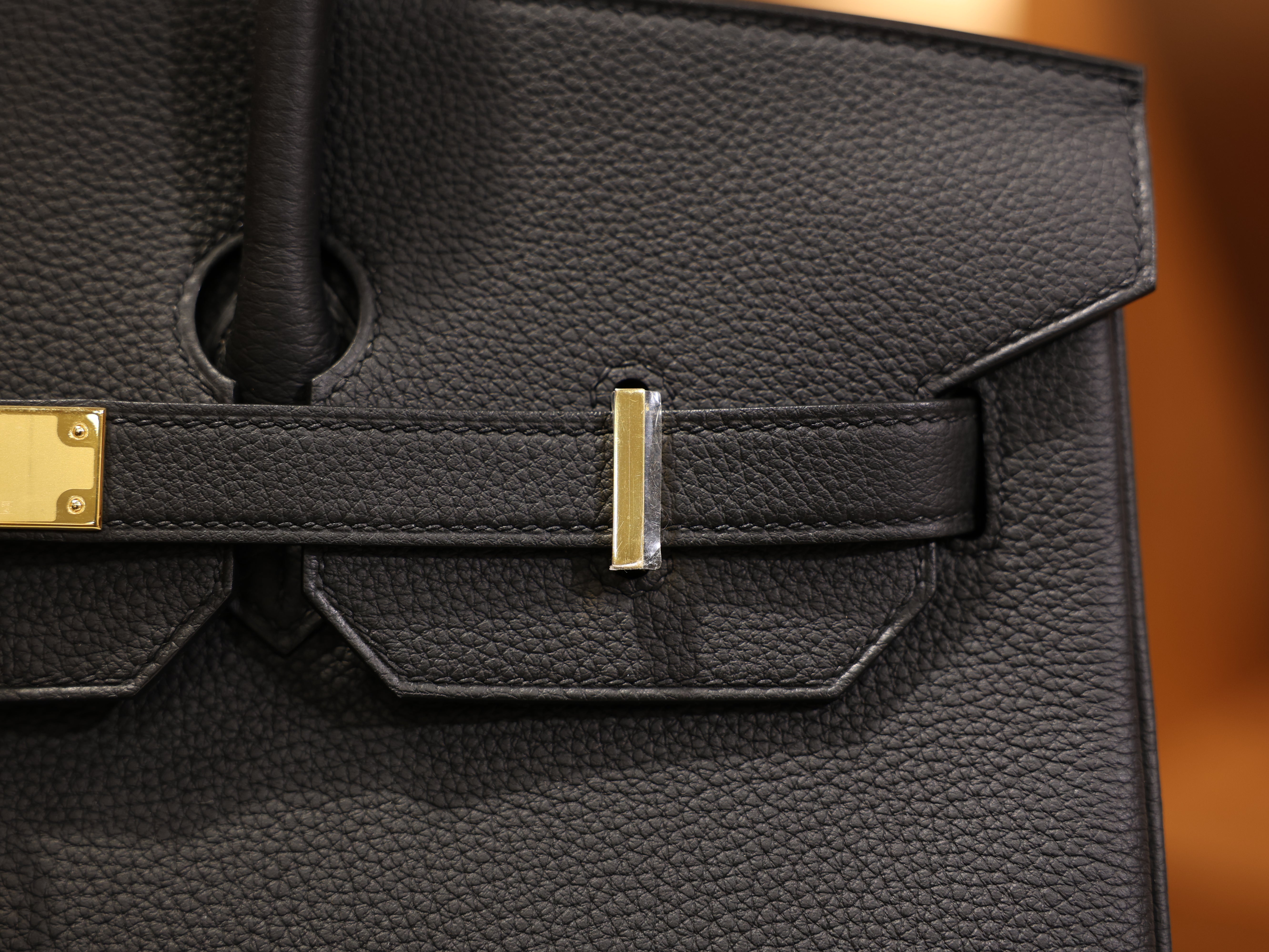 버킨 35 토고 블랙 금장