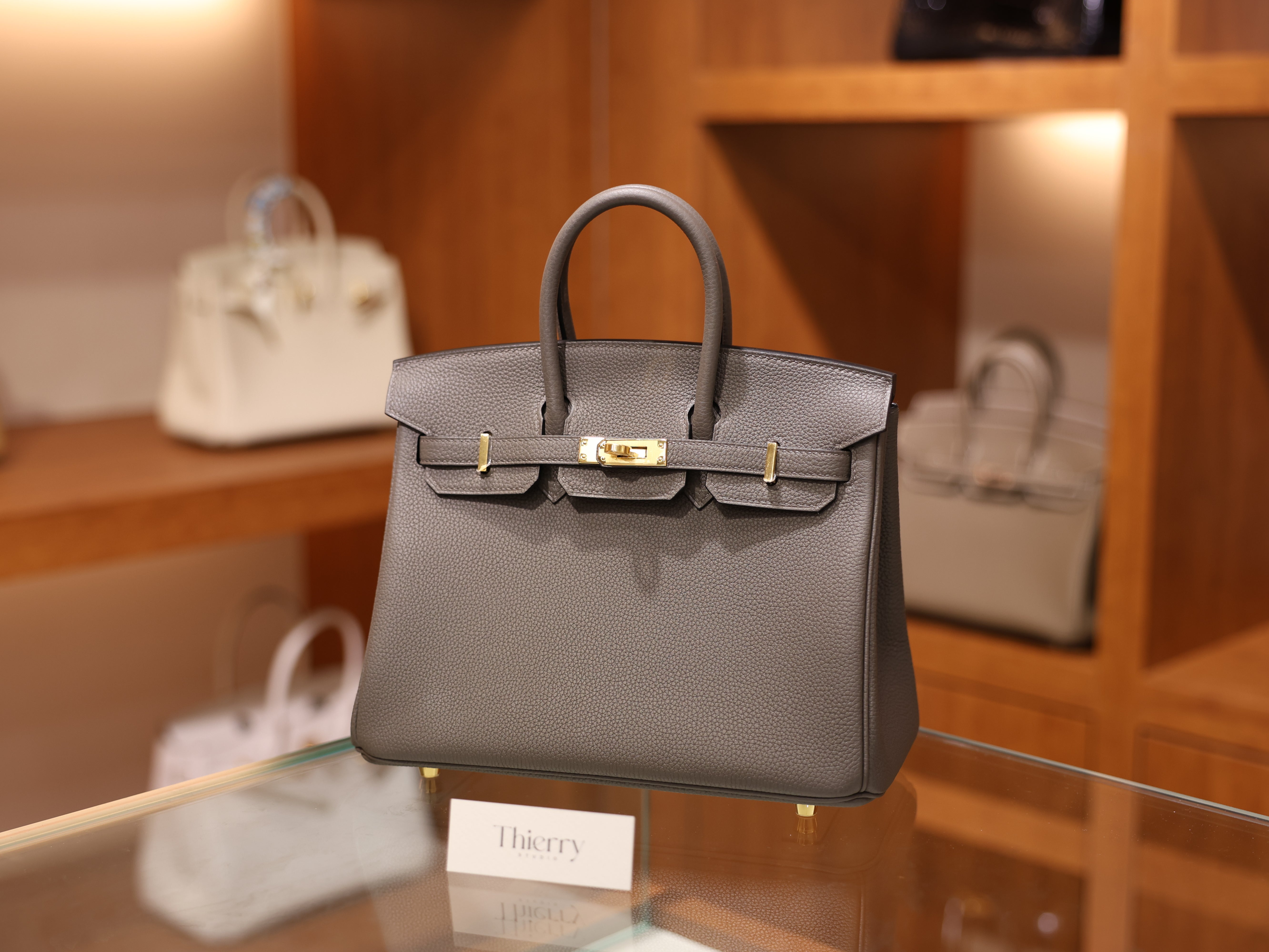 버킨 25 토고 에땅 금장