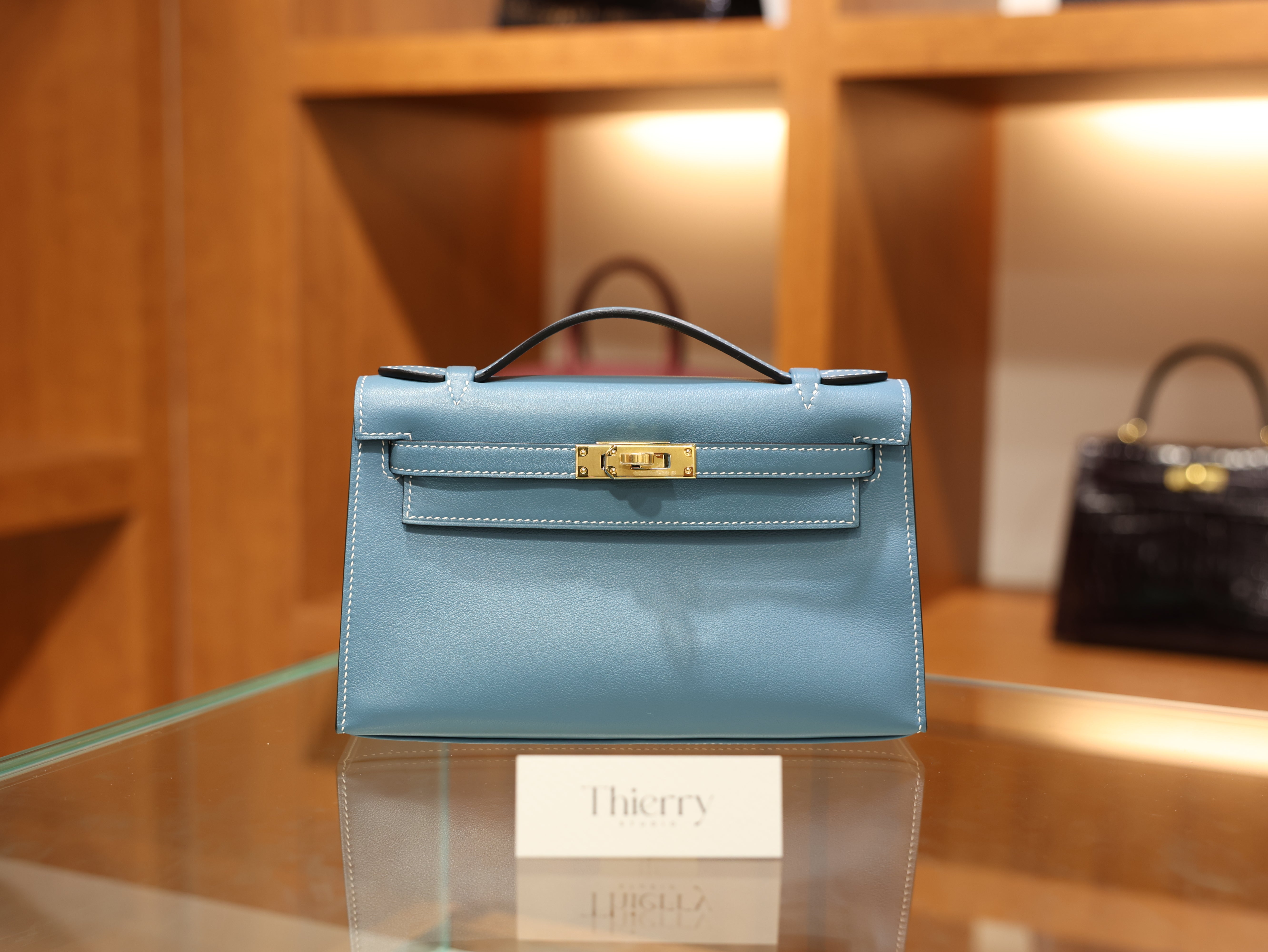 켈리 포쉐트 스위프트 뉴블루진 금장