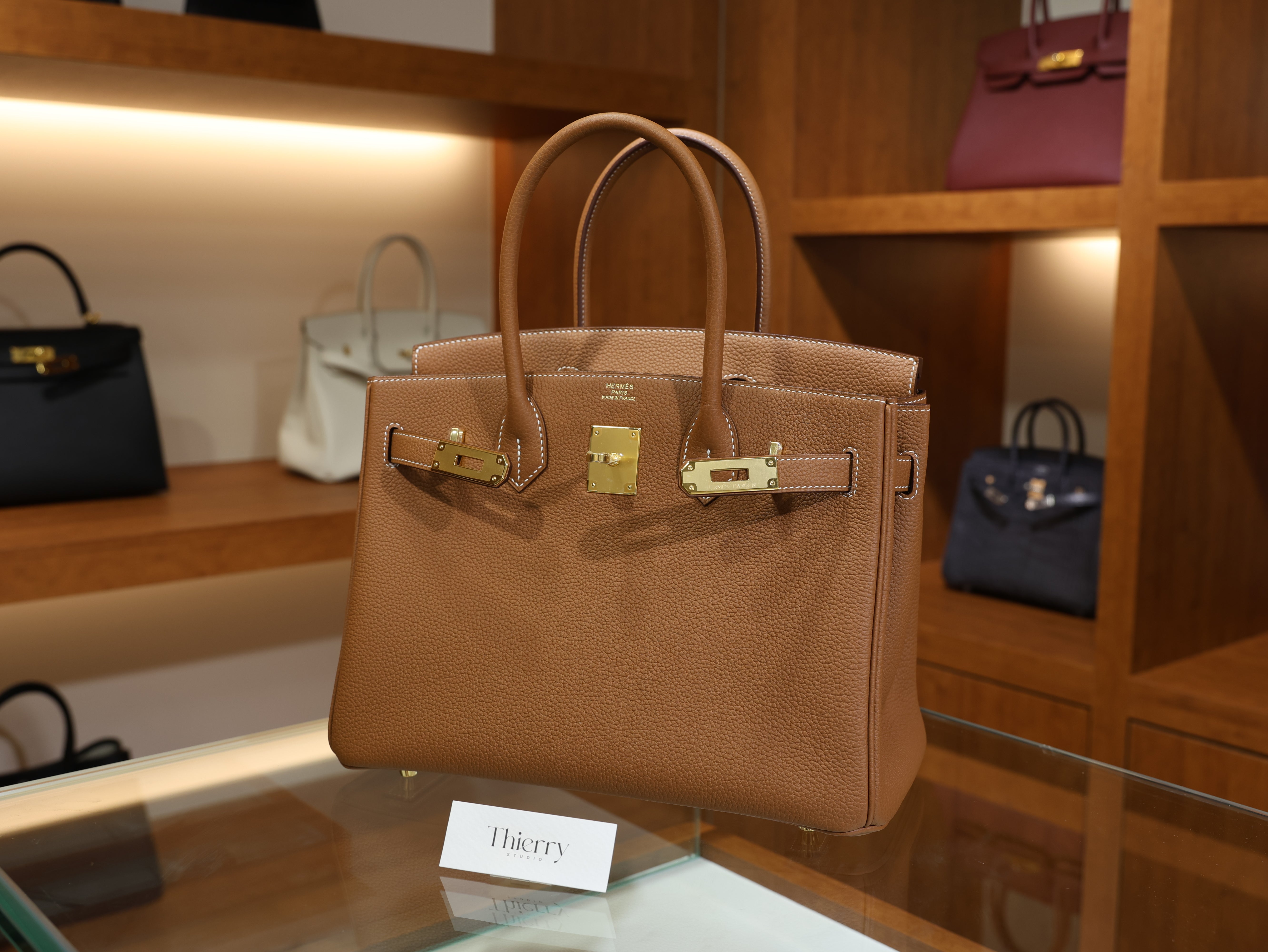 버킨 30 토고 골드 금장