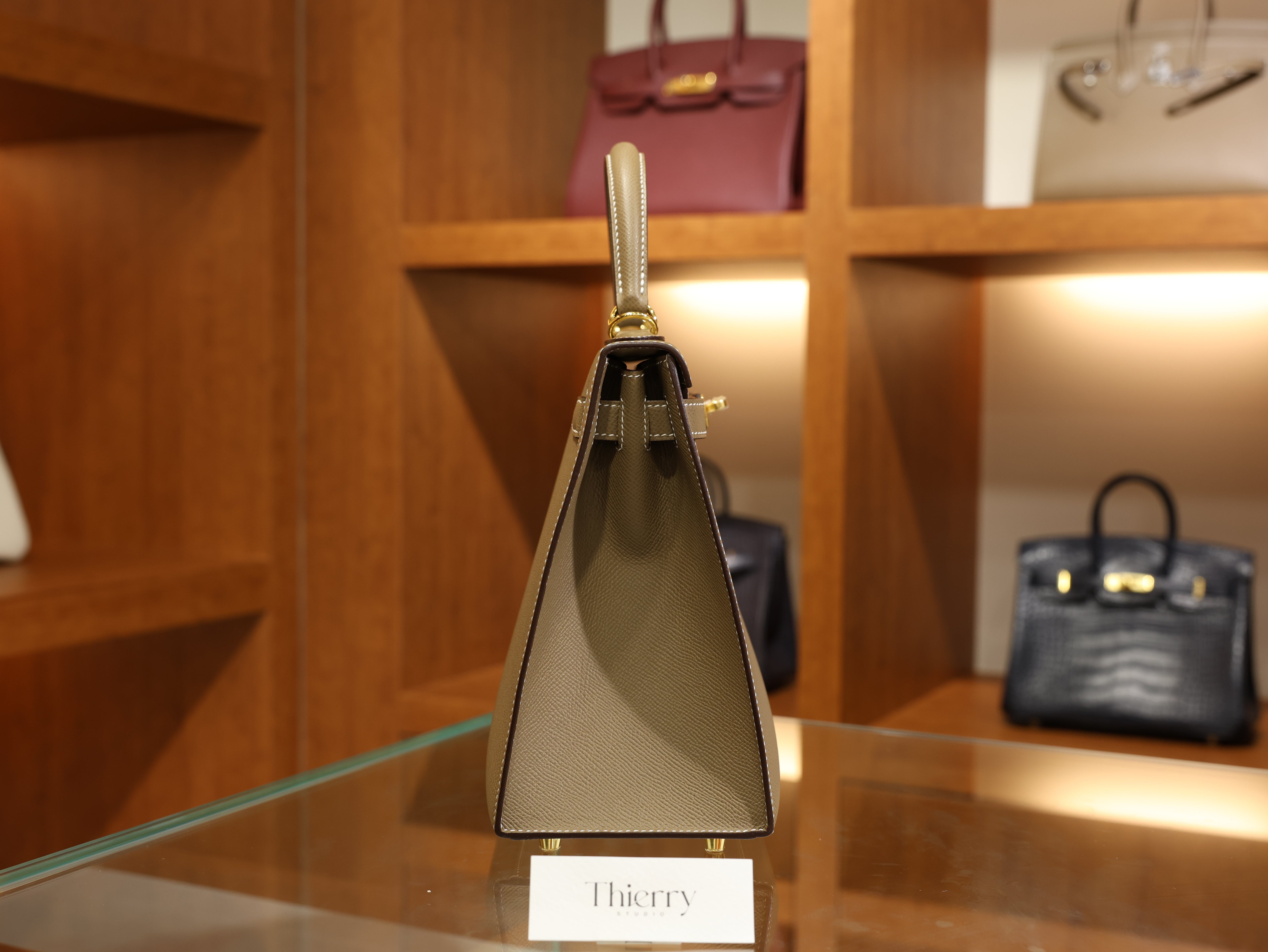 Kelly 28 epsom etoupe GHW