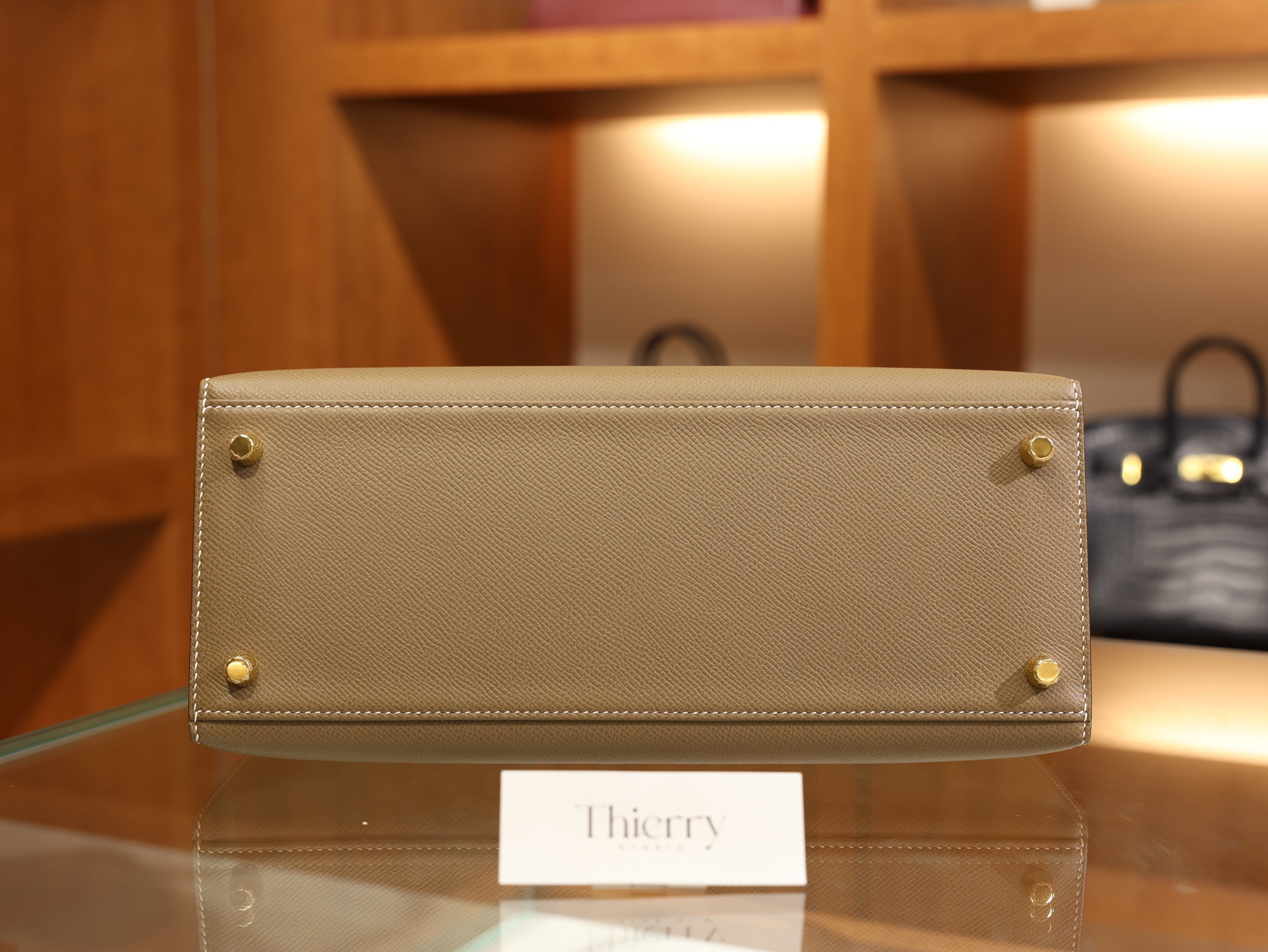 Kelly 28 epsom etoupe GHW