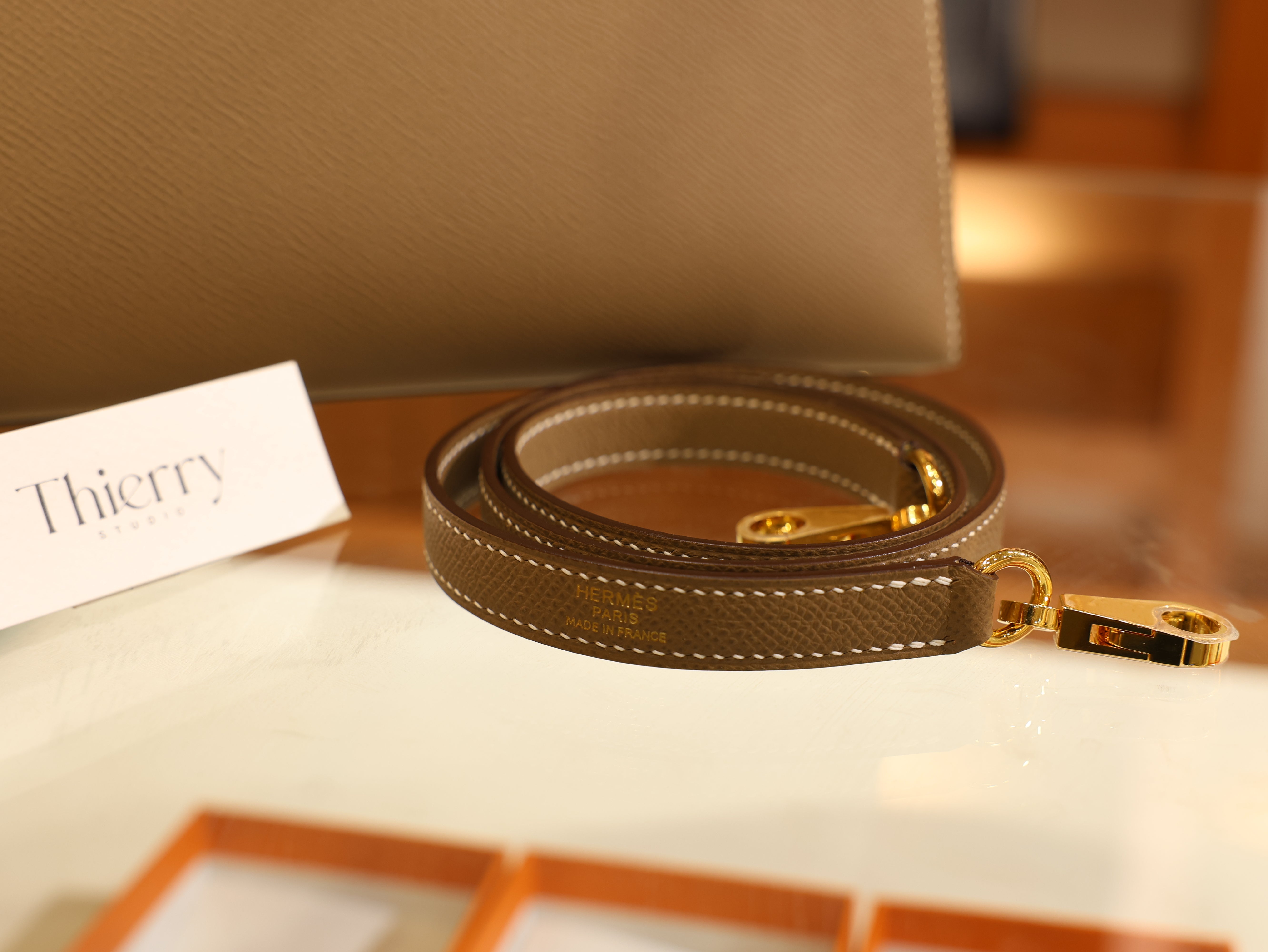 Kelly 28 epsom etoupe GHW