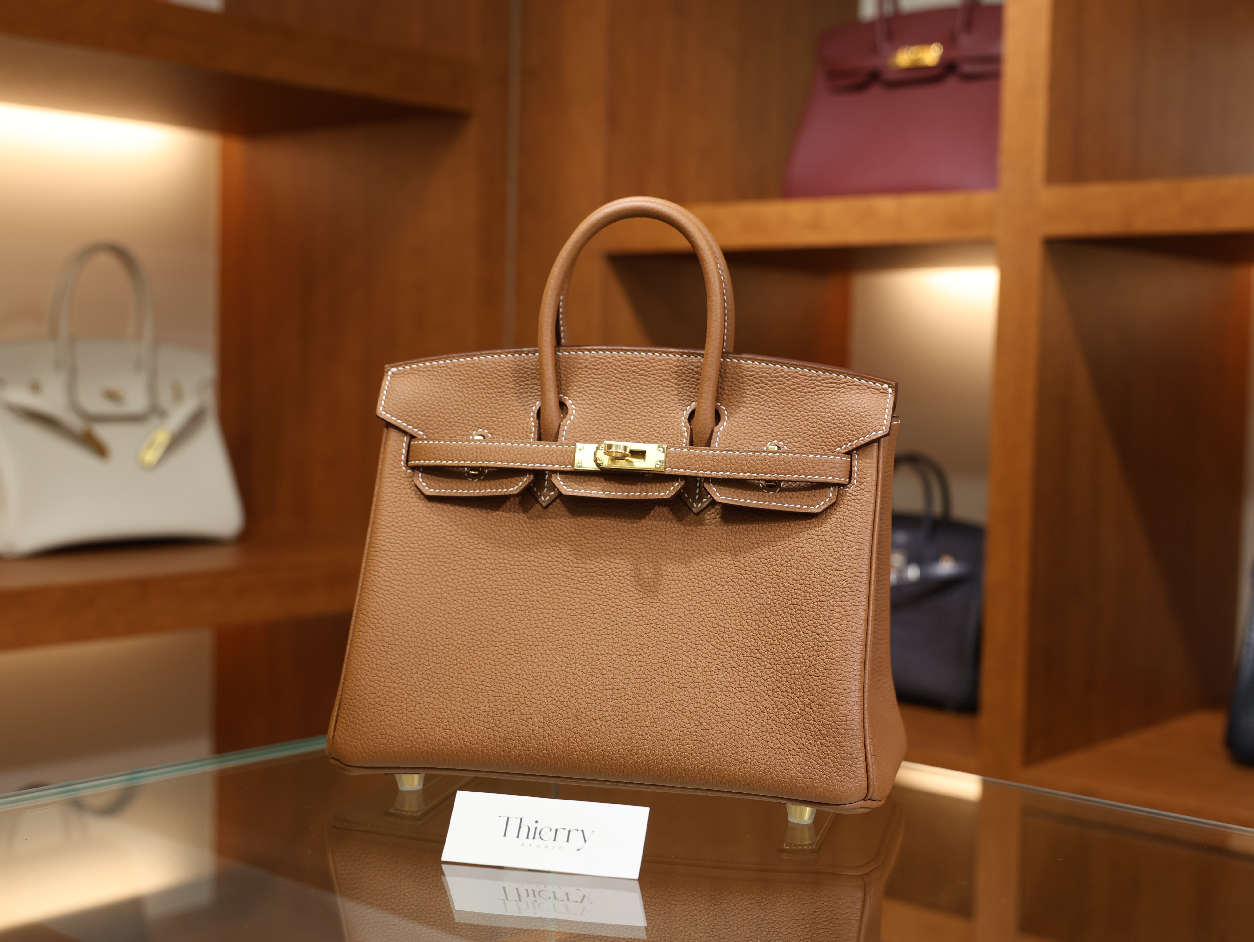 버킨 25 토고 골드 금장