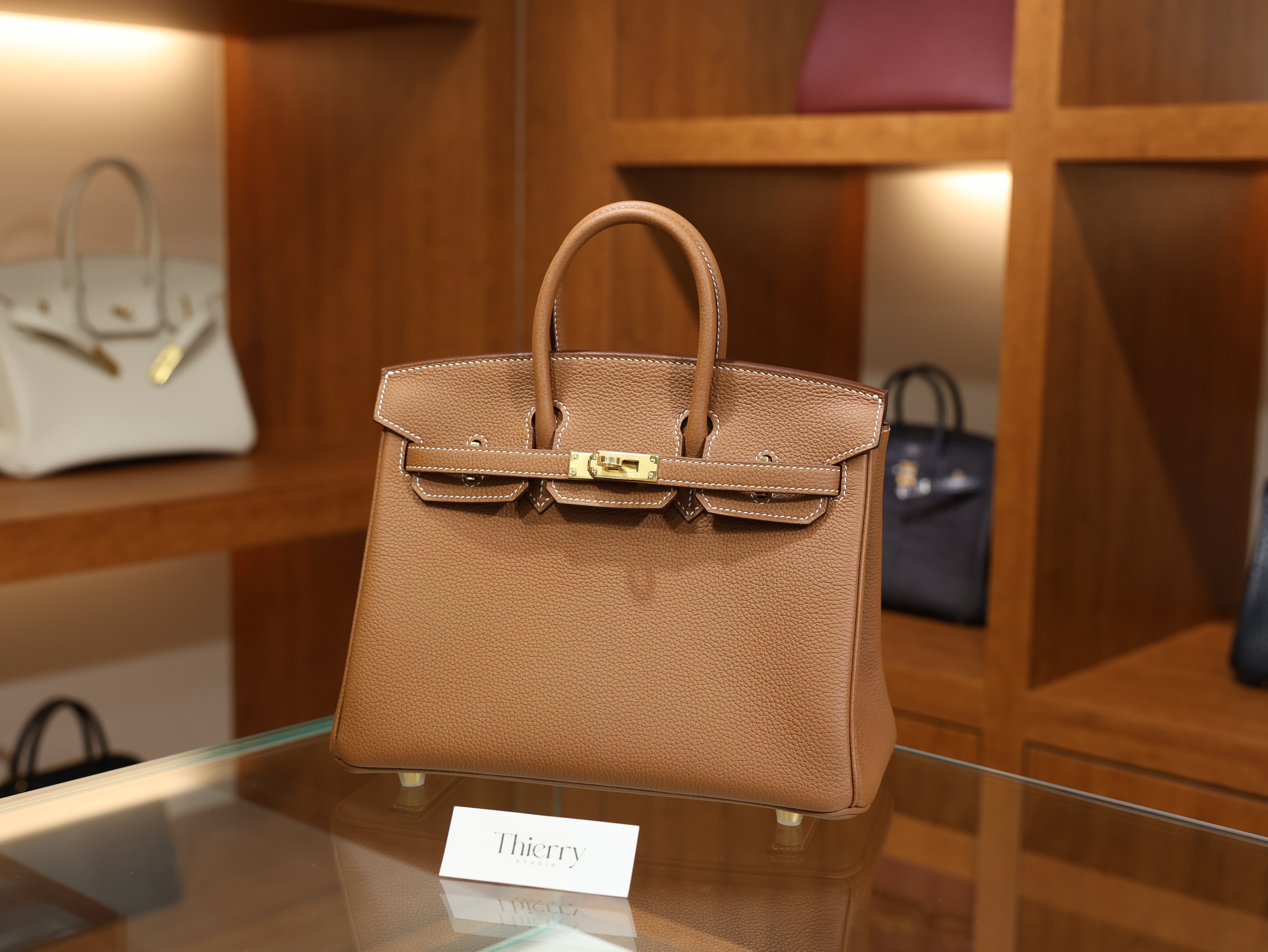 버킨 25 토고 골드 금장