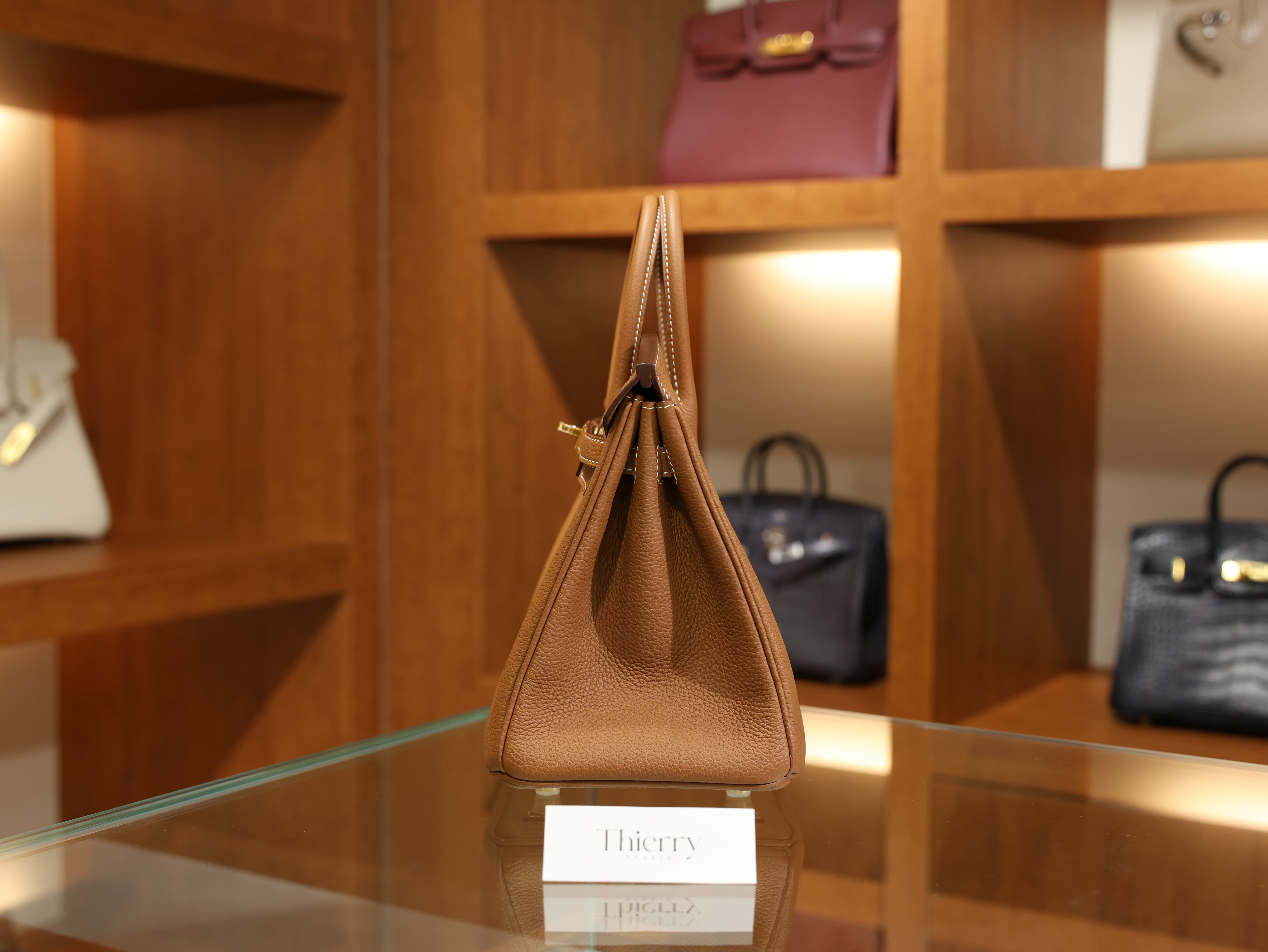 버킨 25 토고 골드 금장