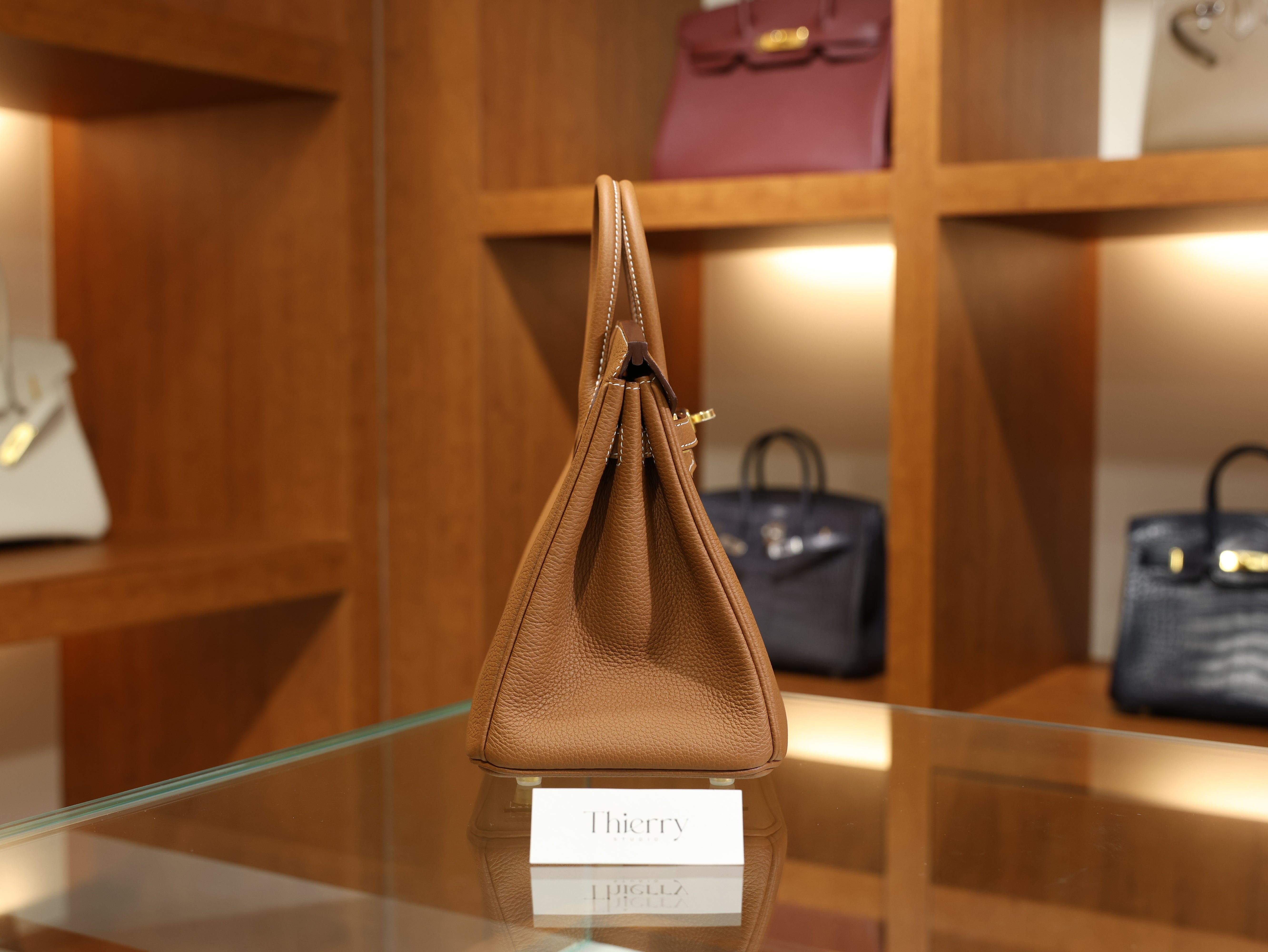 버킨 25 토고 골드 금장