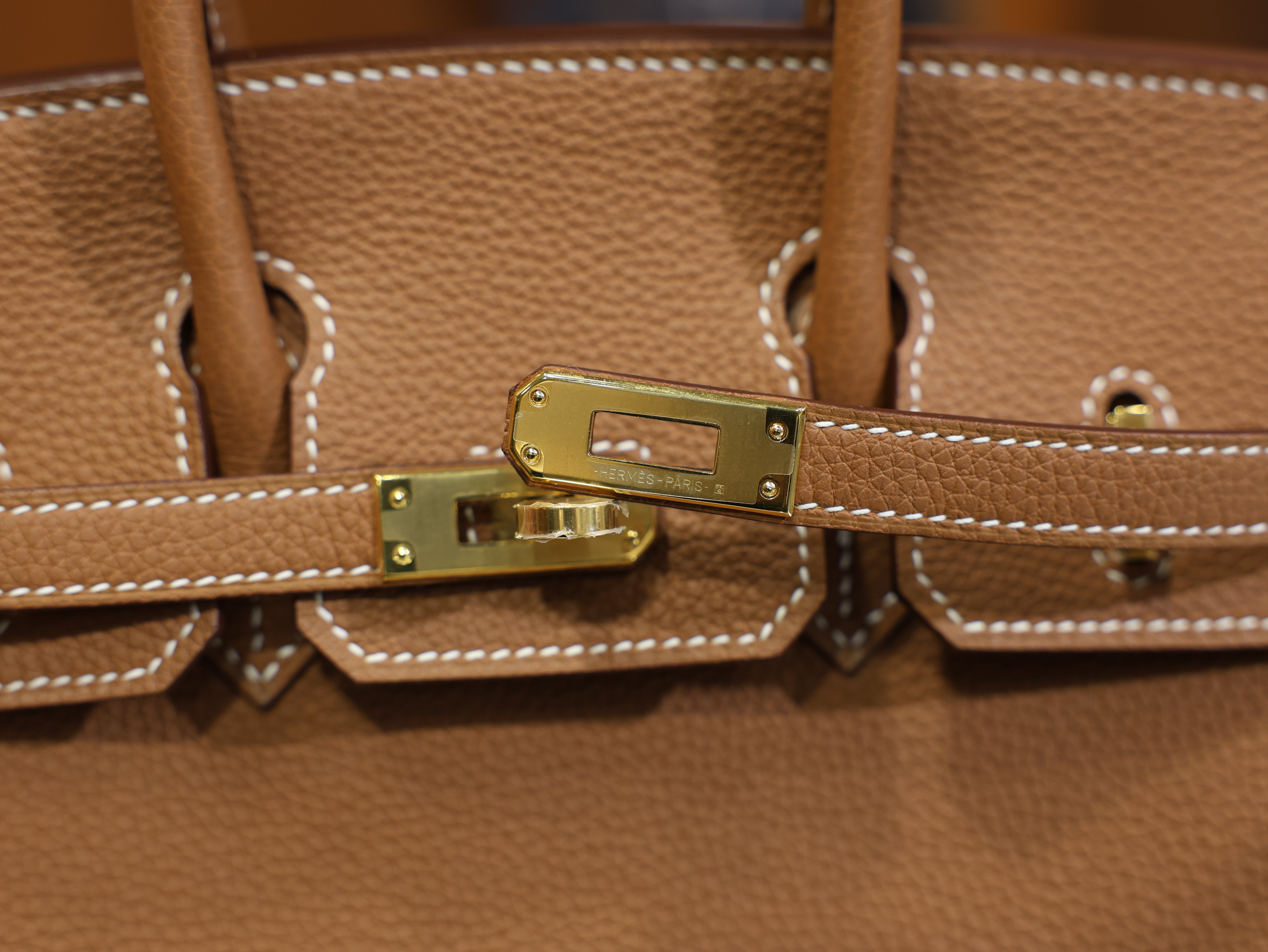 버킨 25 토고 골드 금장