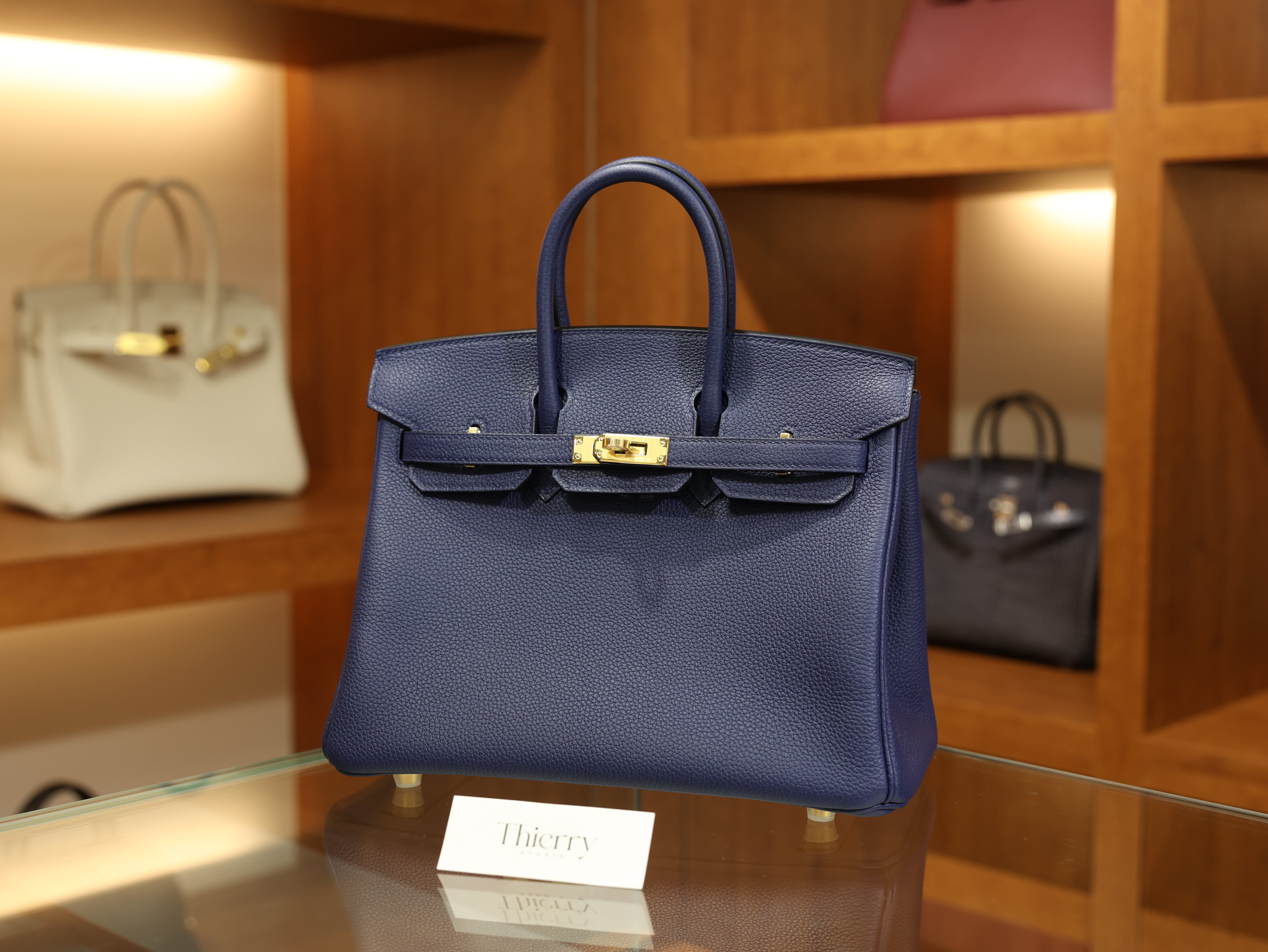 Birkin 25 togo blue saphir GHW