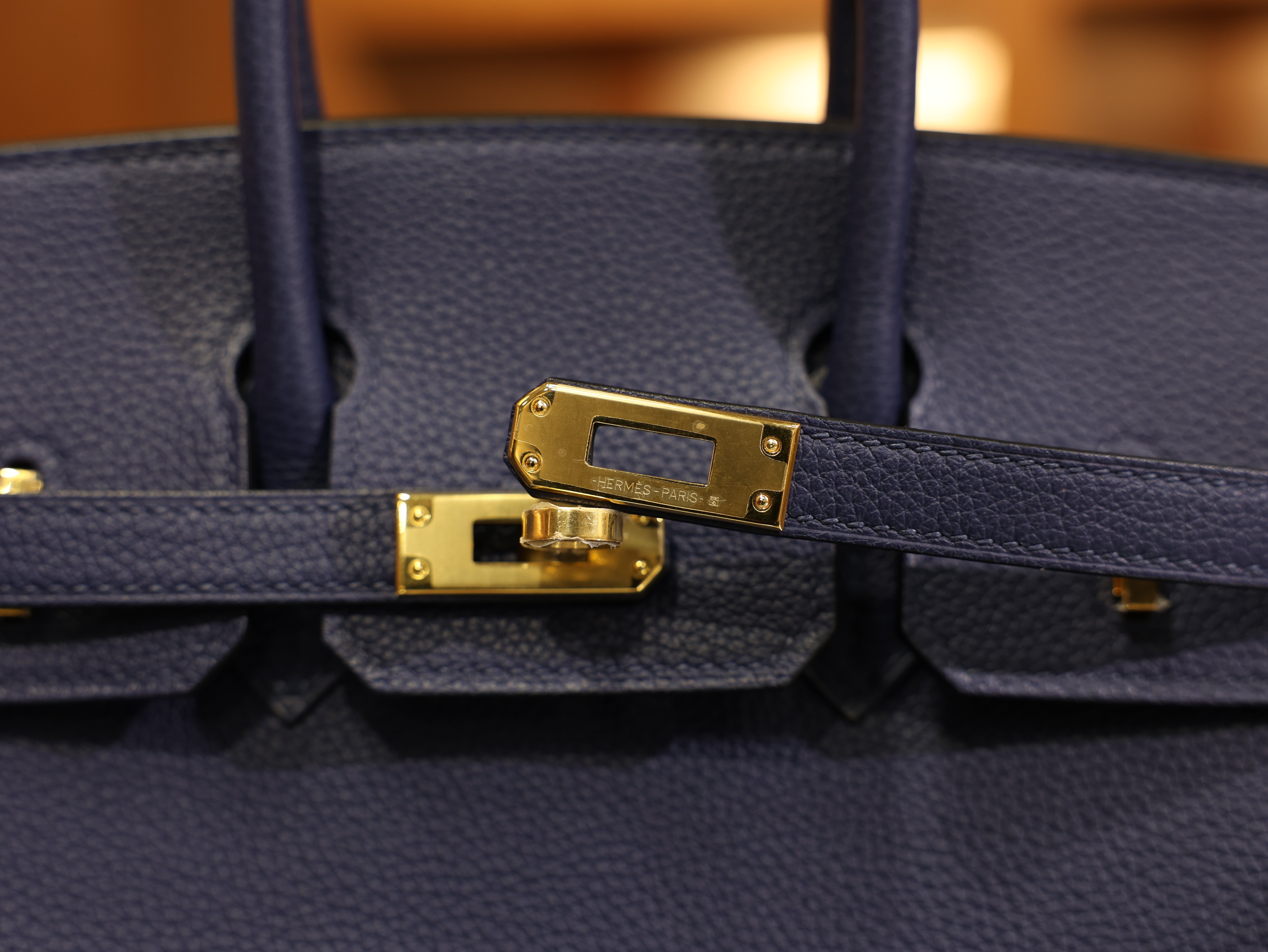Birkin 25 togo blue saphir GHW