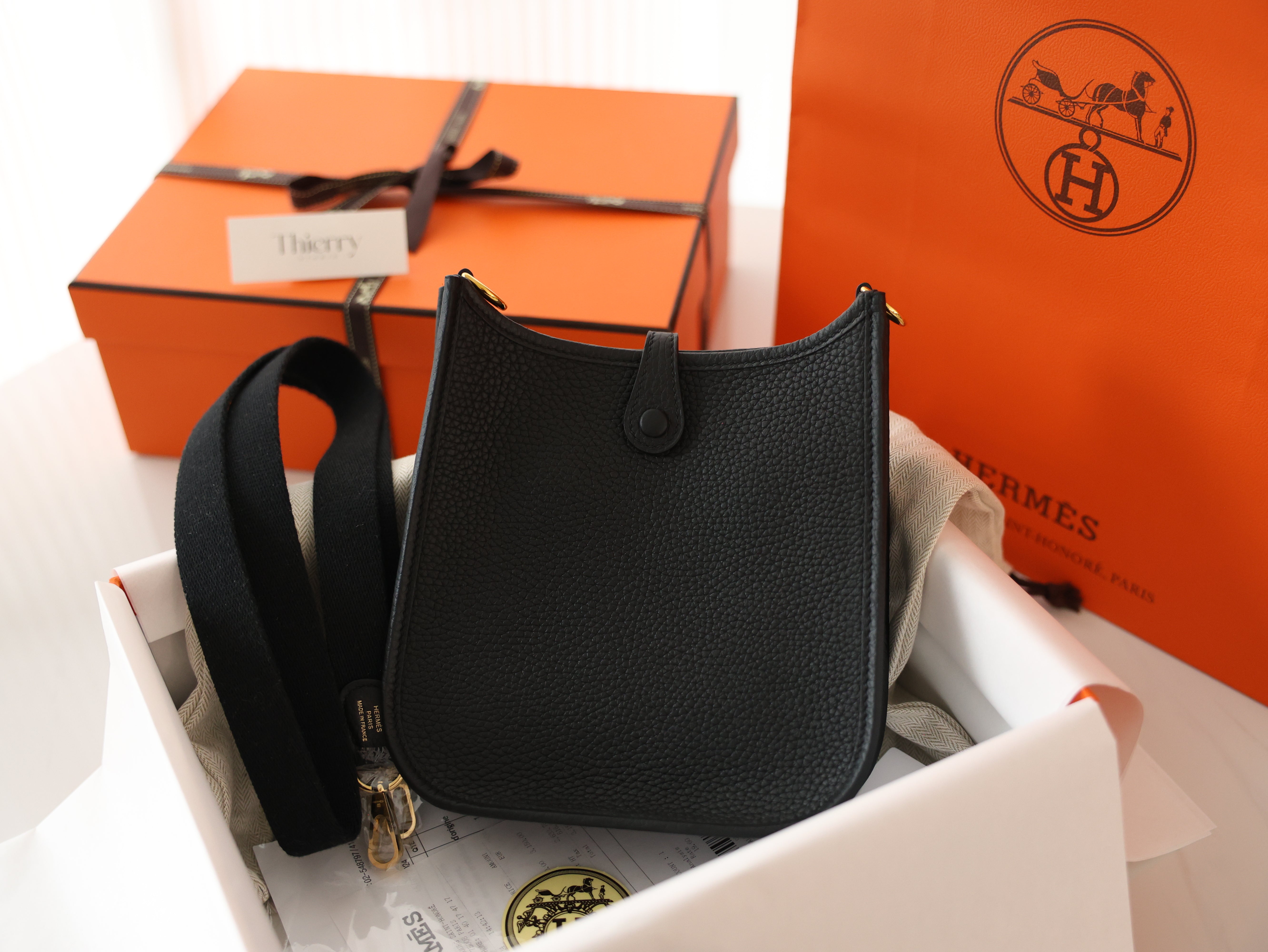 에블린 미니 끌레망스 블랙 금장