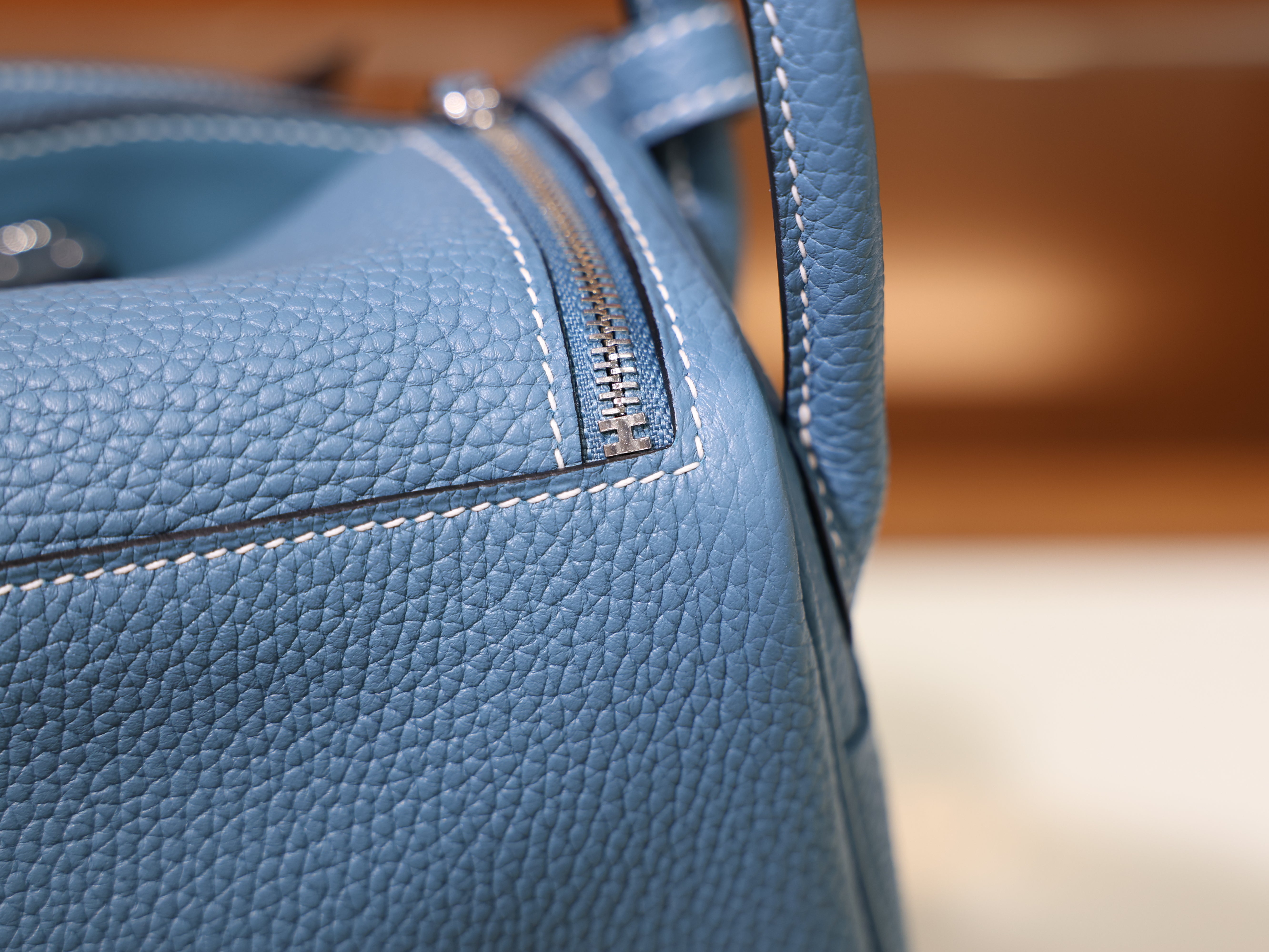 Lindy mini clemence blue jean PHW