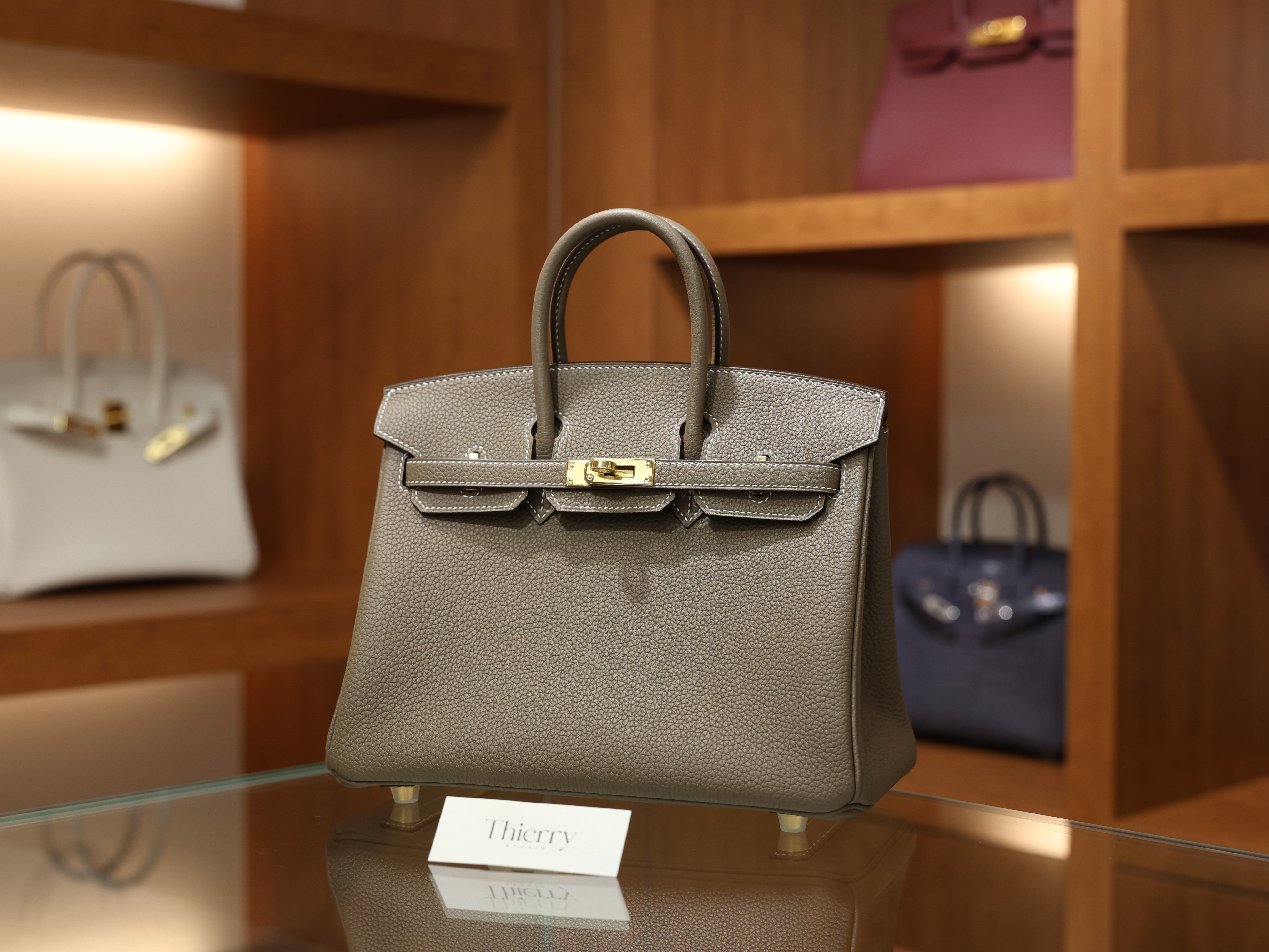 버킨 25 토고 에토프 금장