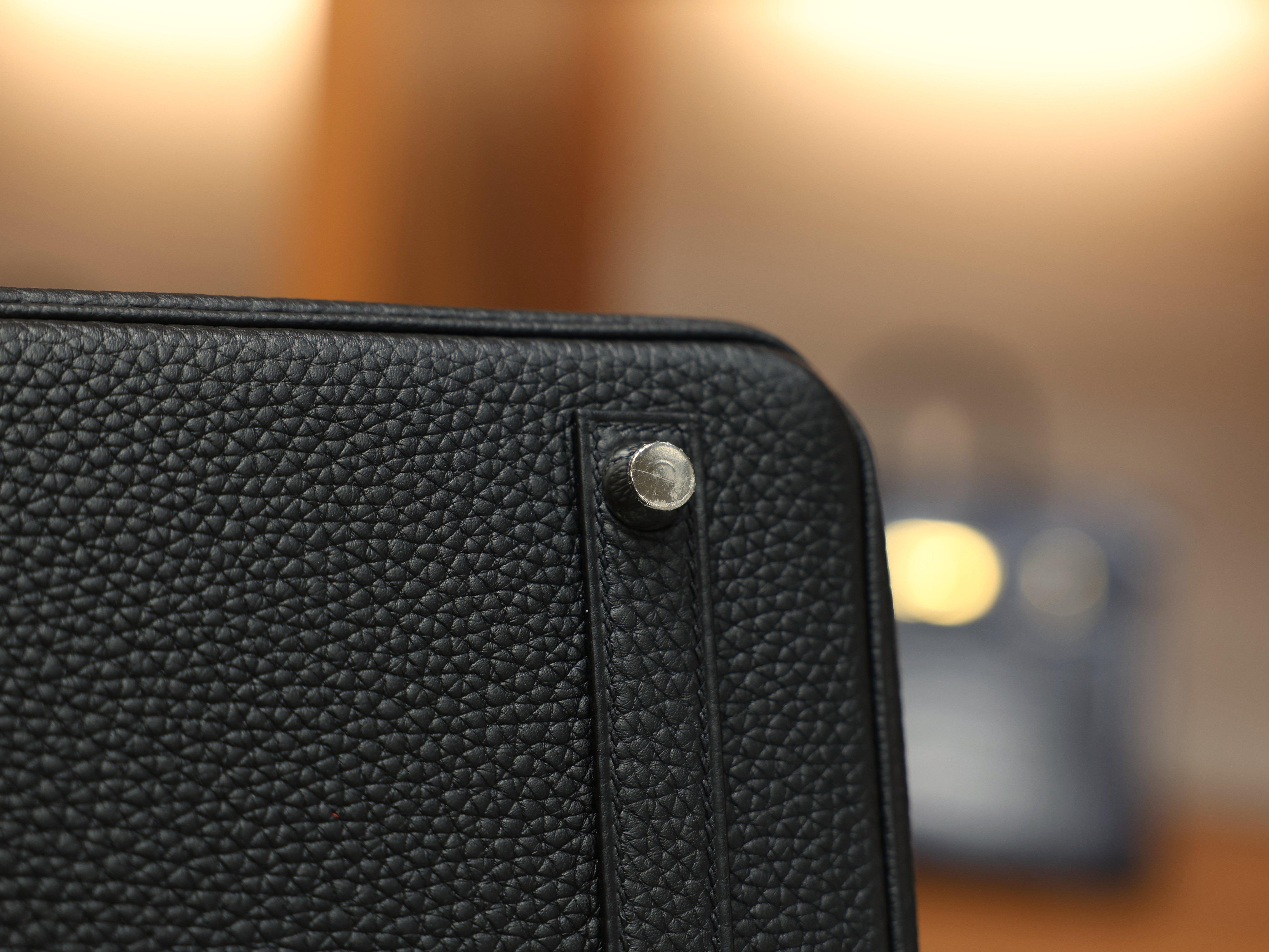 Birkin 25 clemence black PHW