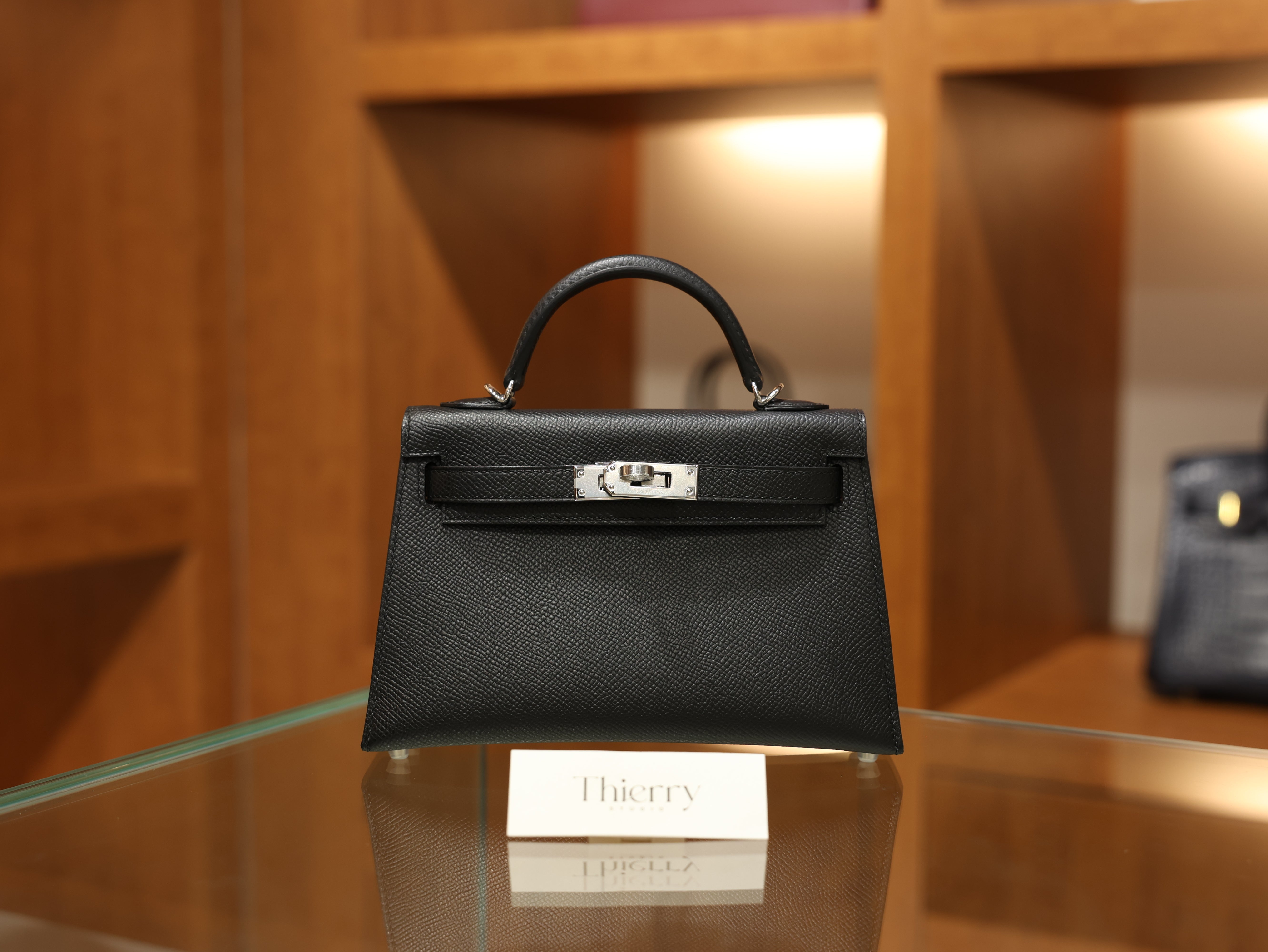 미니 켈리 앱송 블랙 은장