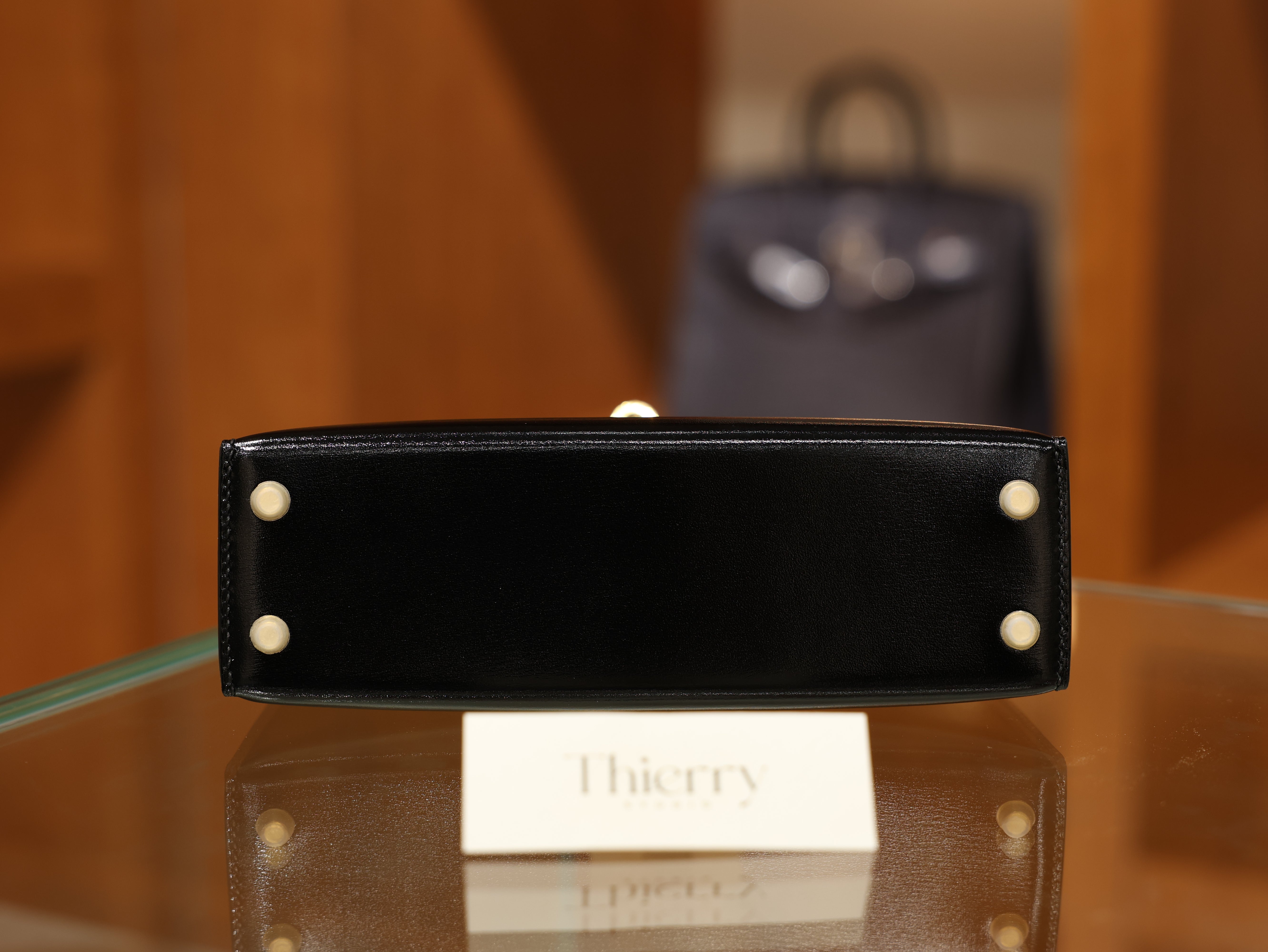 미니 켈리 복스 블랙 금장