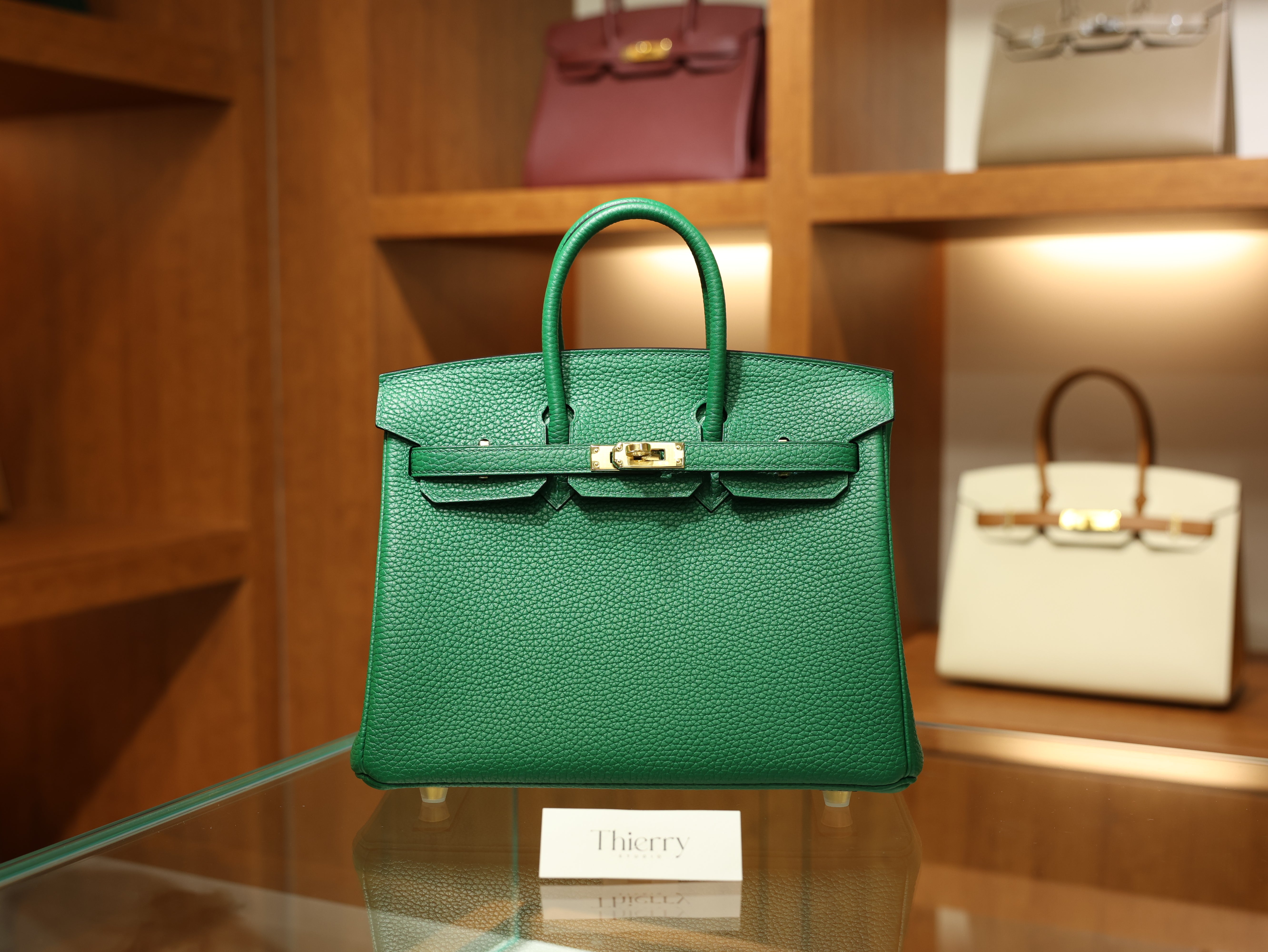 버킨 25 끌레망스 베르트 베르티고 금장