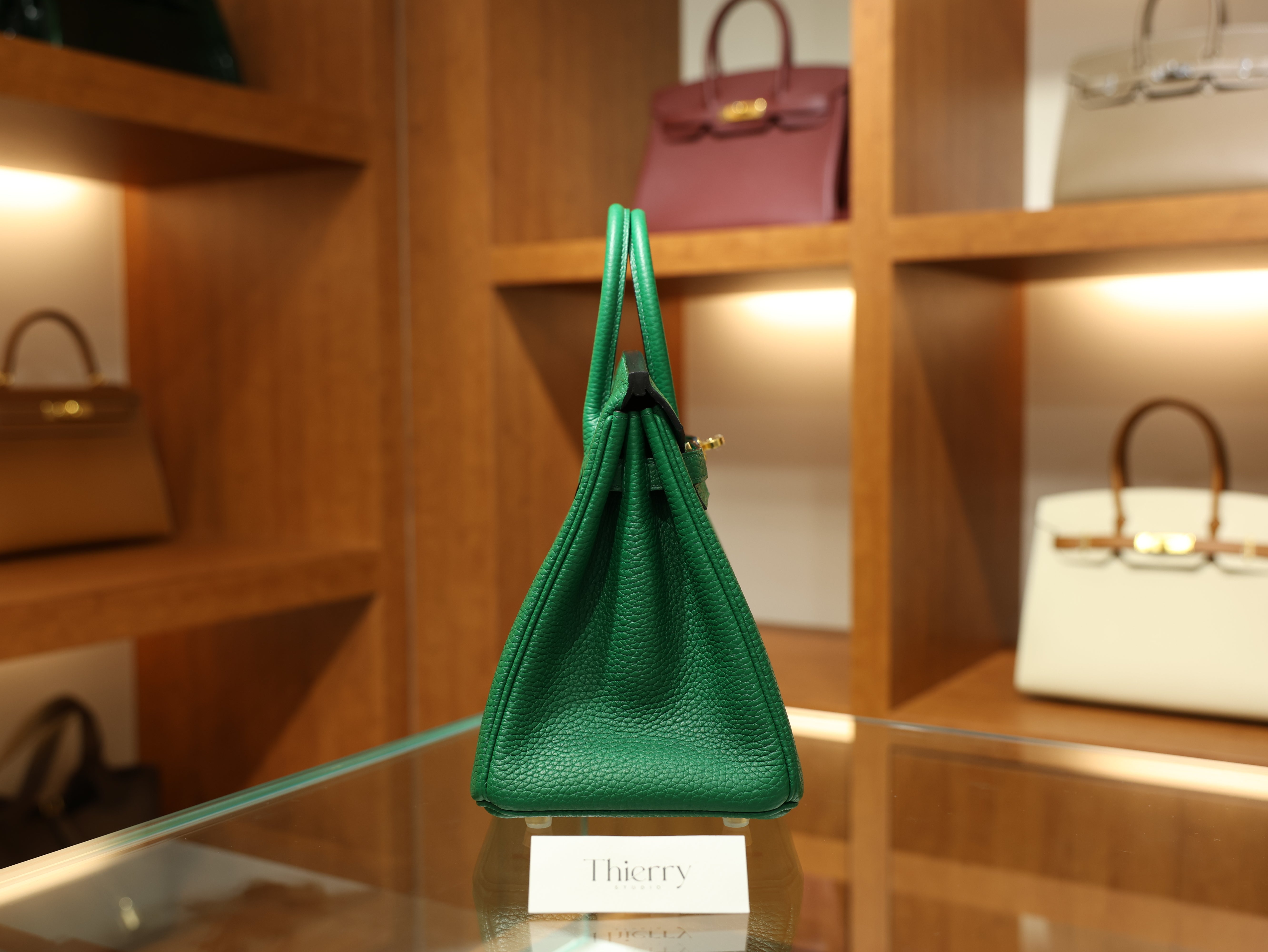 버킨 25 끌레망스 베르트 베르티고 금장