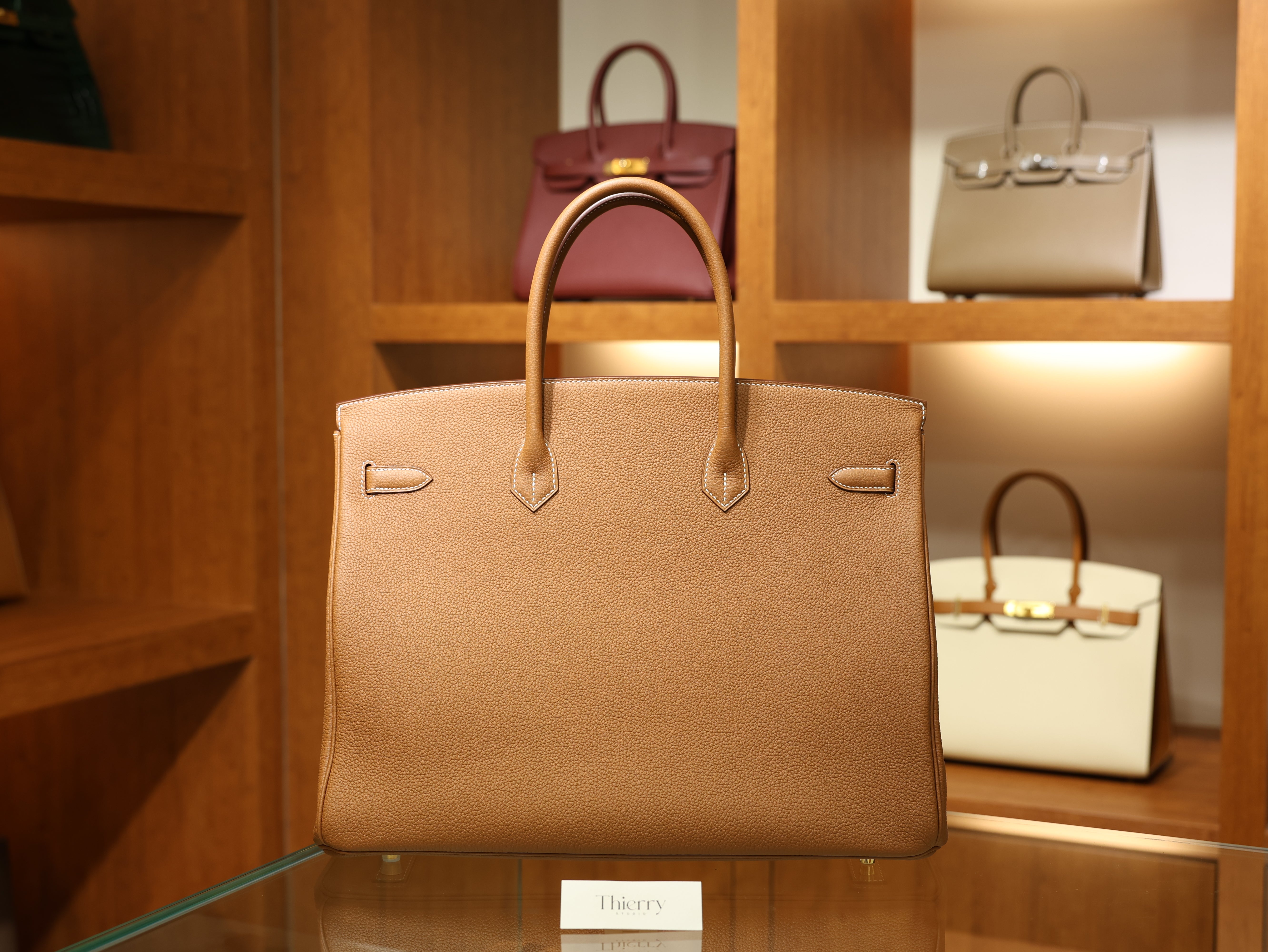 버킨 40 토고 골드 금장