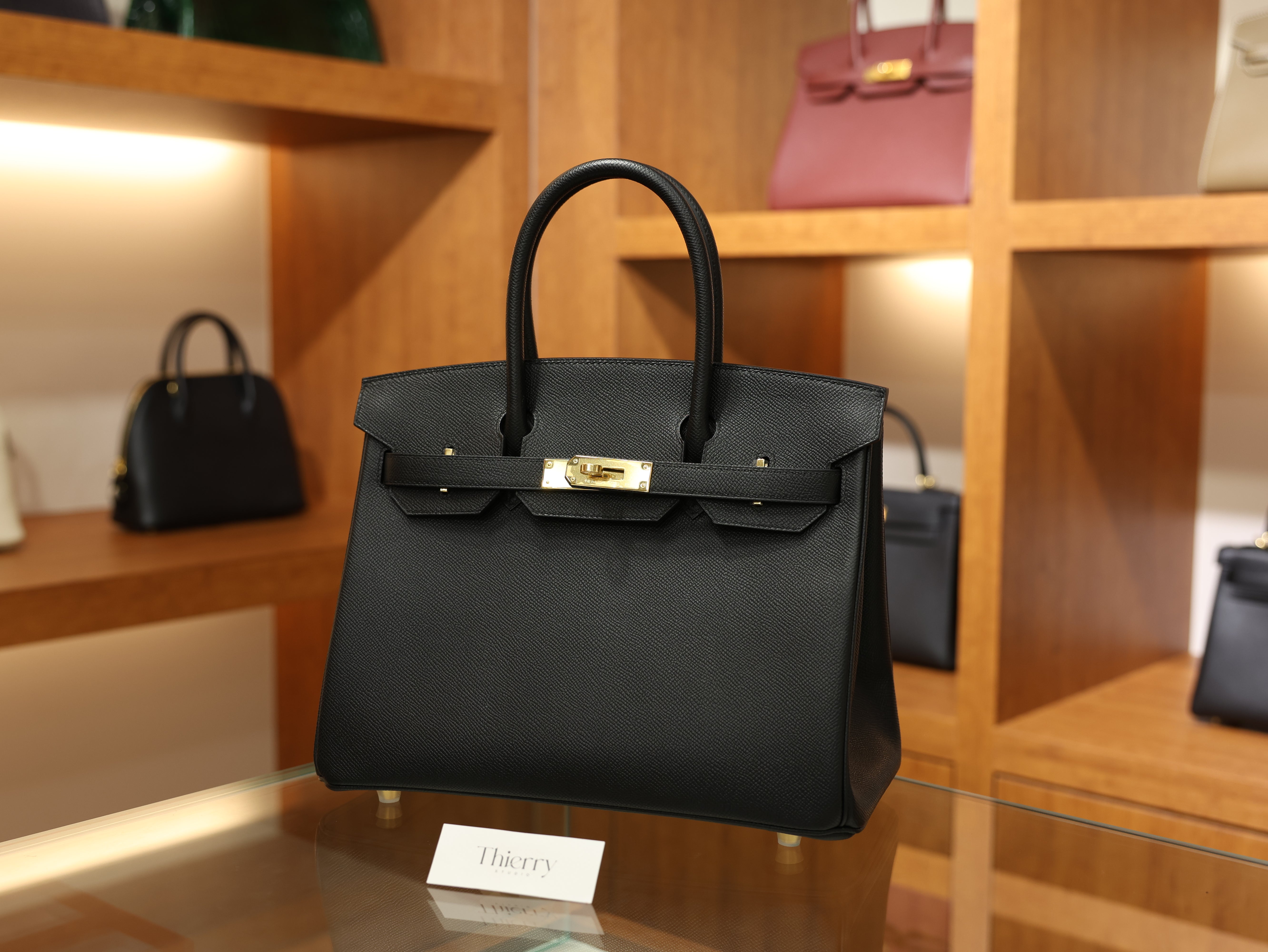 버킨 30 앱송 르투르네 블랙 금장