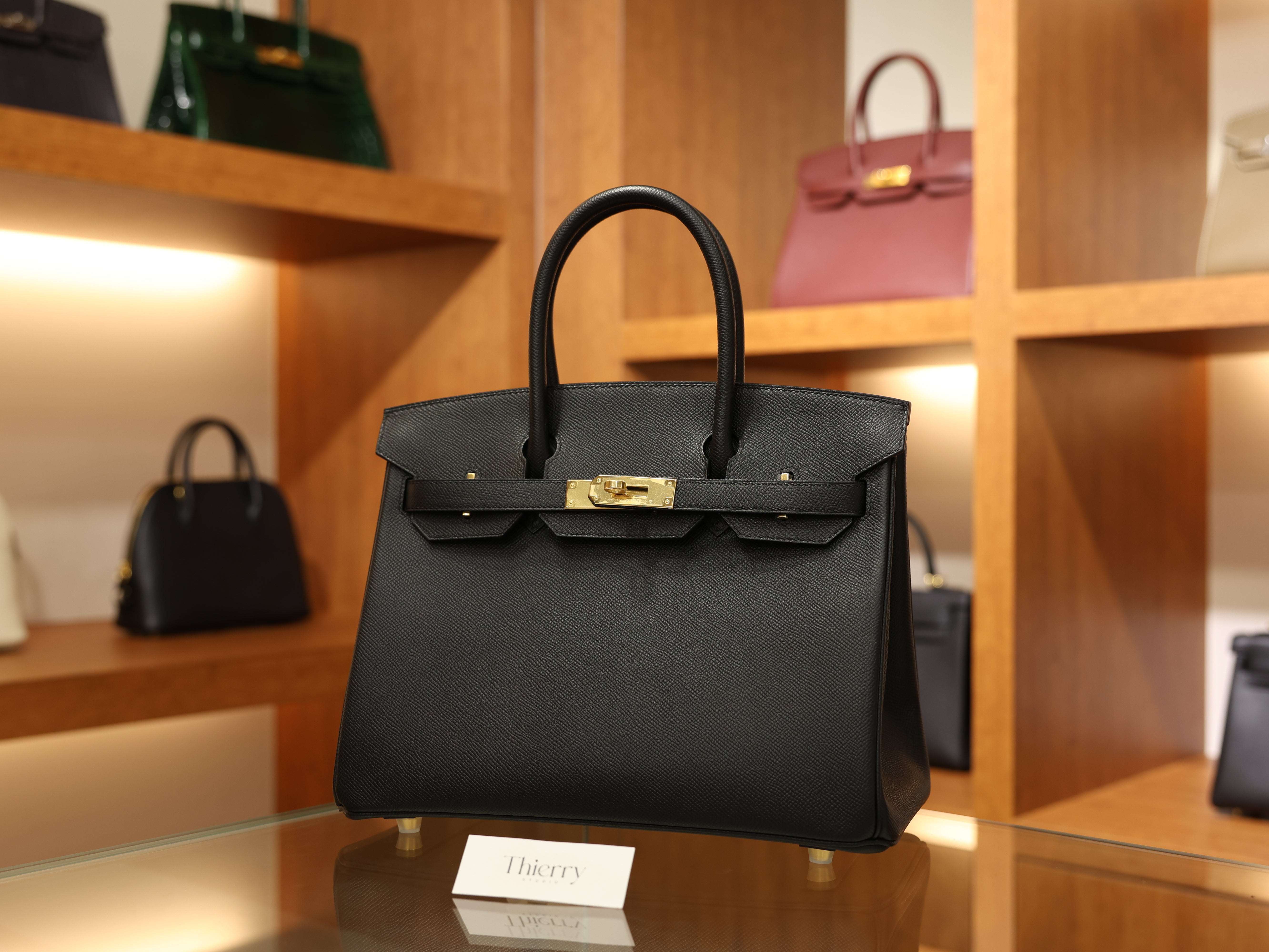 버킨 30 앱송 르투르네 블랙 금장