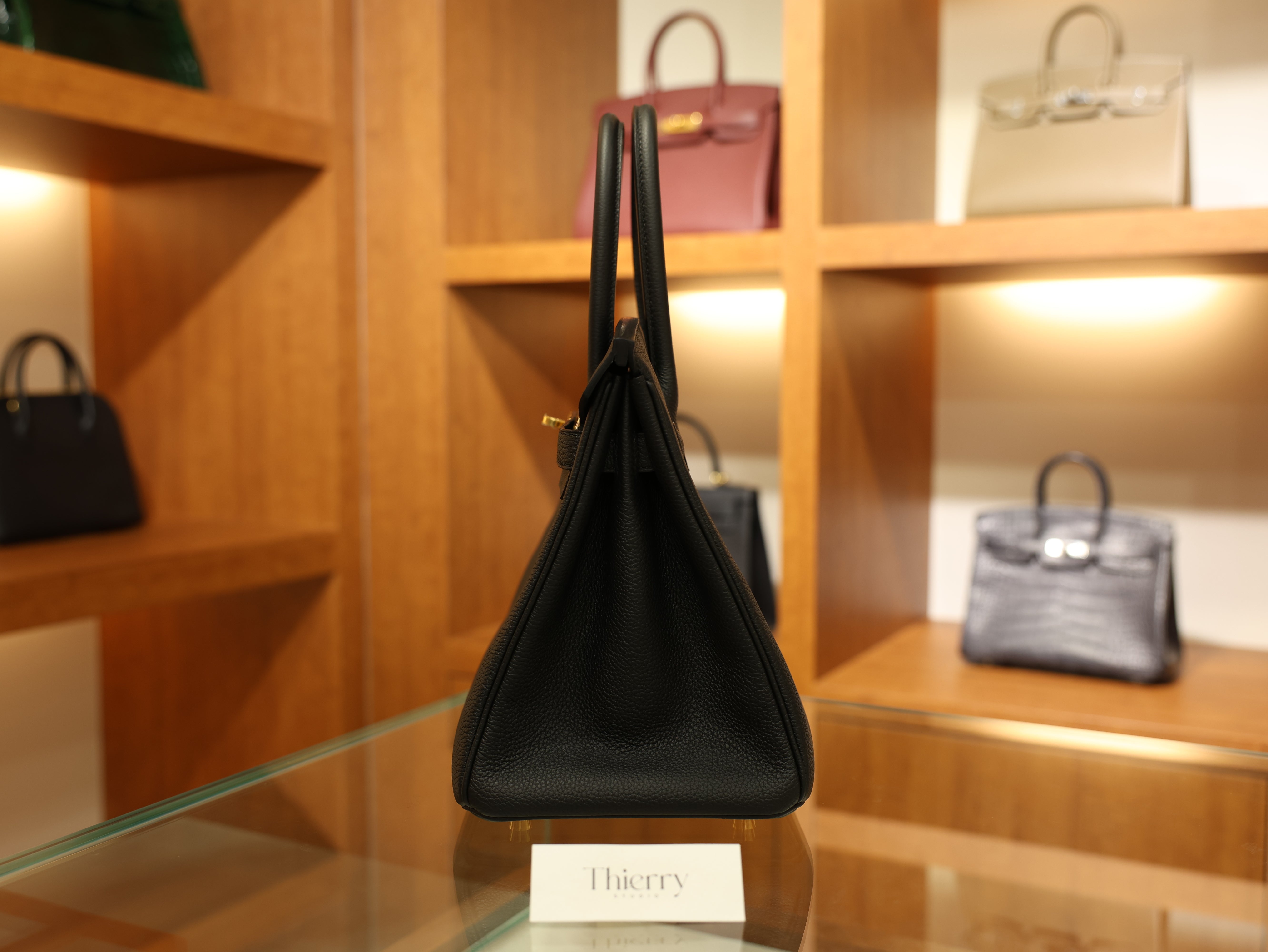 버킨 30 토고 블랙 금장