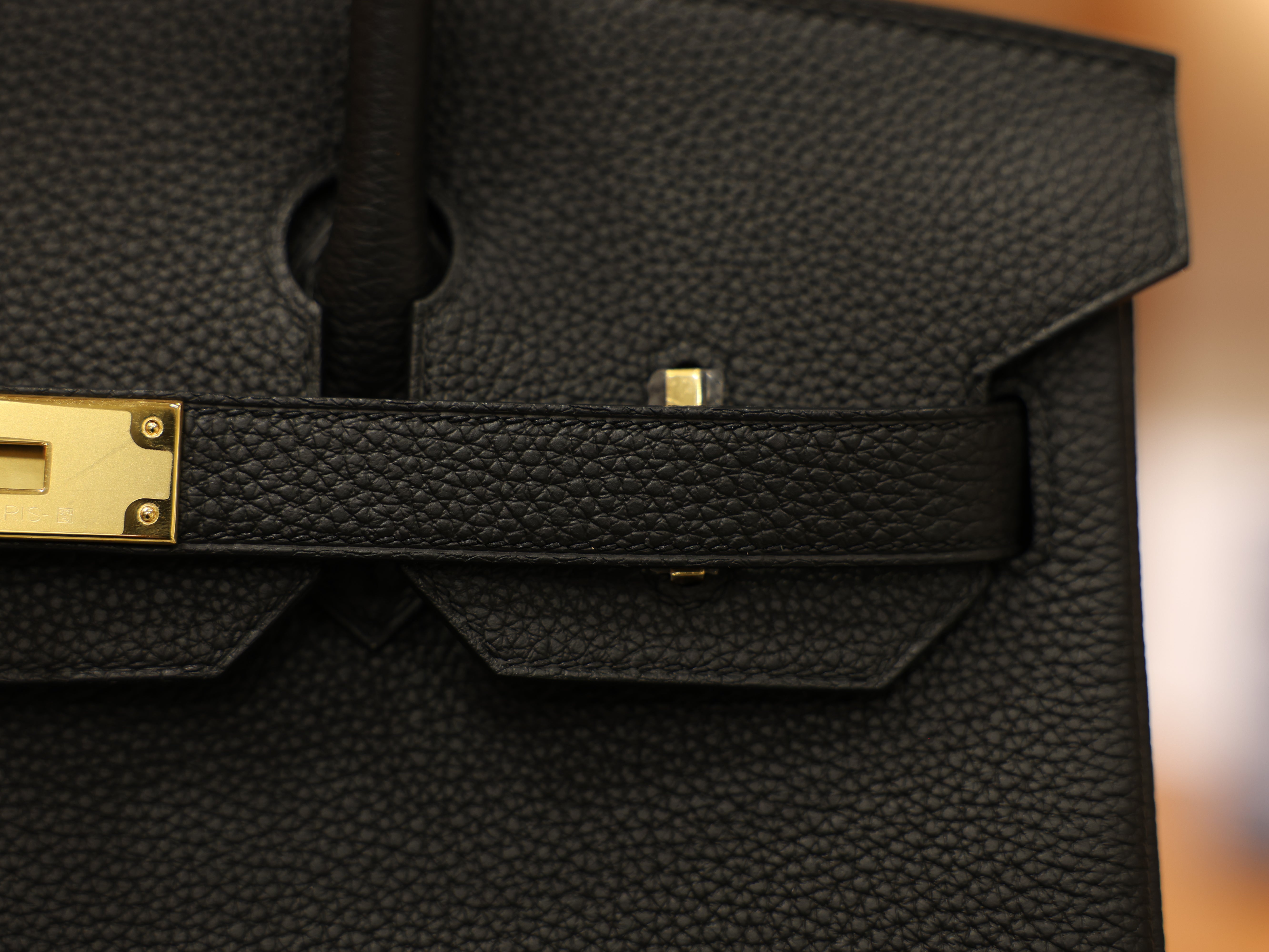 버킨 30 토고 블랙 금장