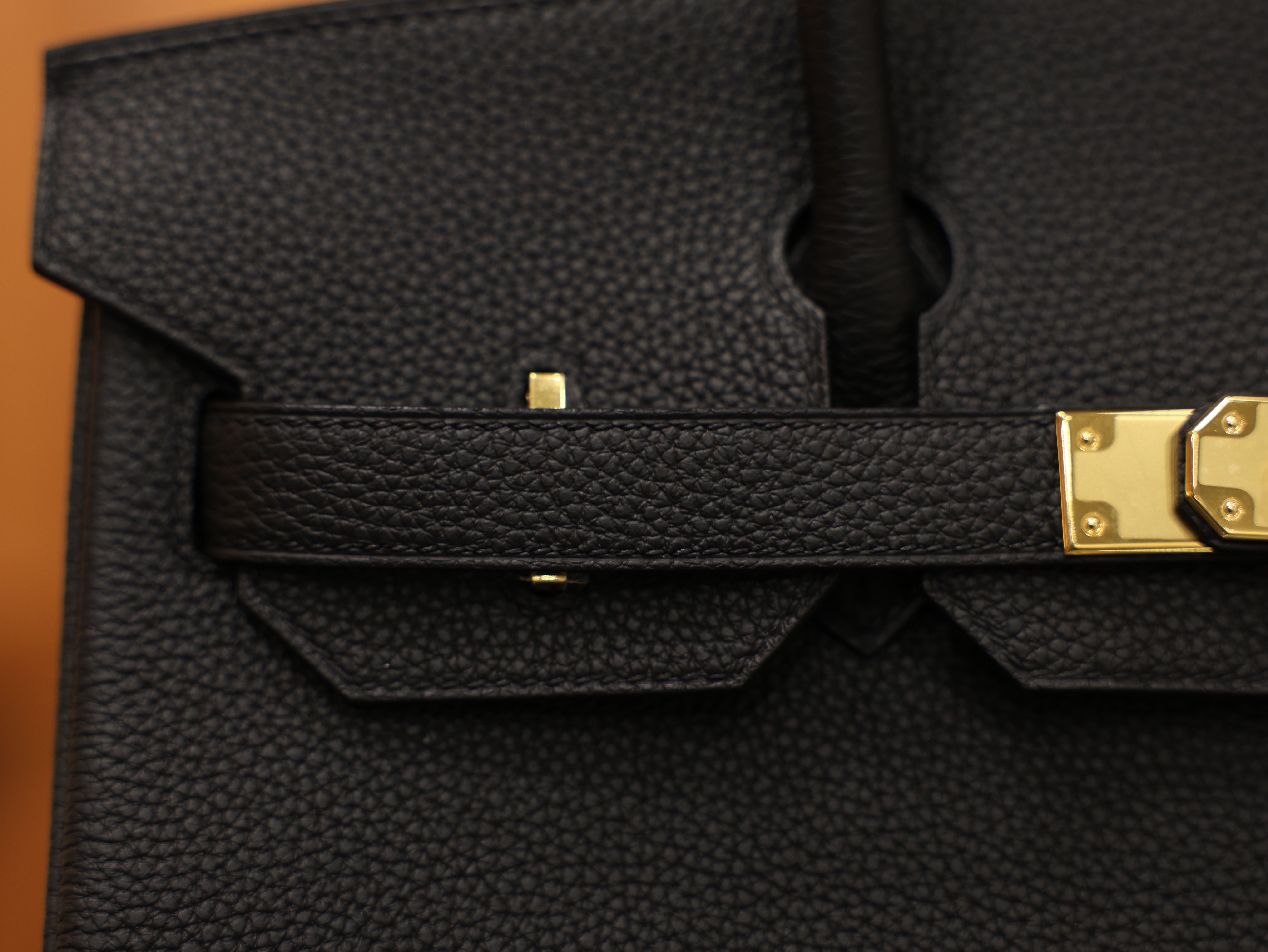 버킨 30 토고 블랙 금장