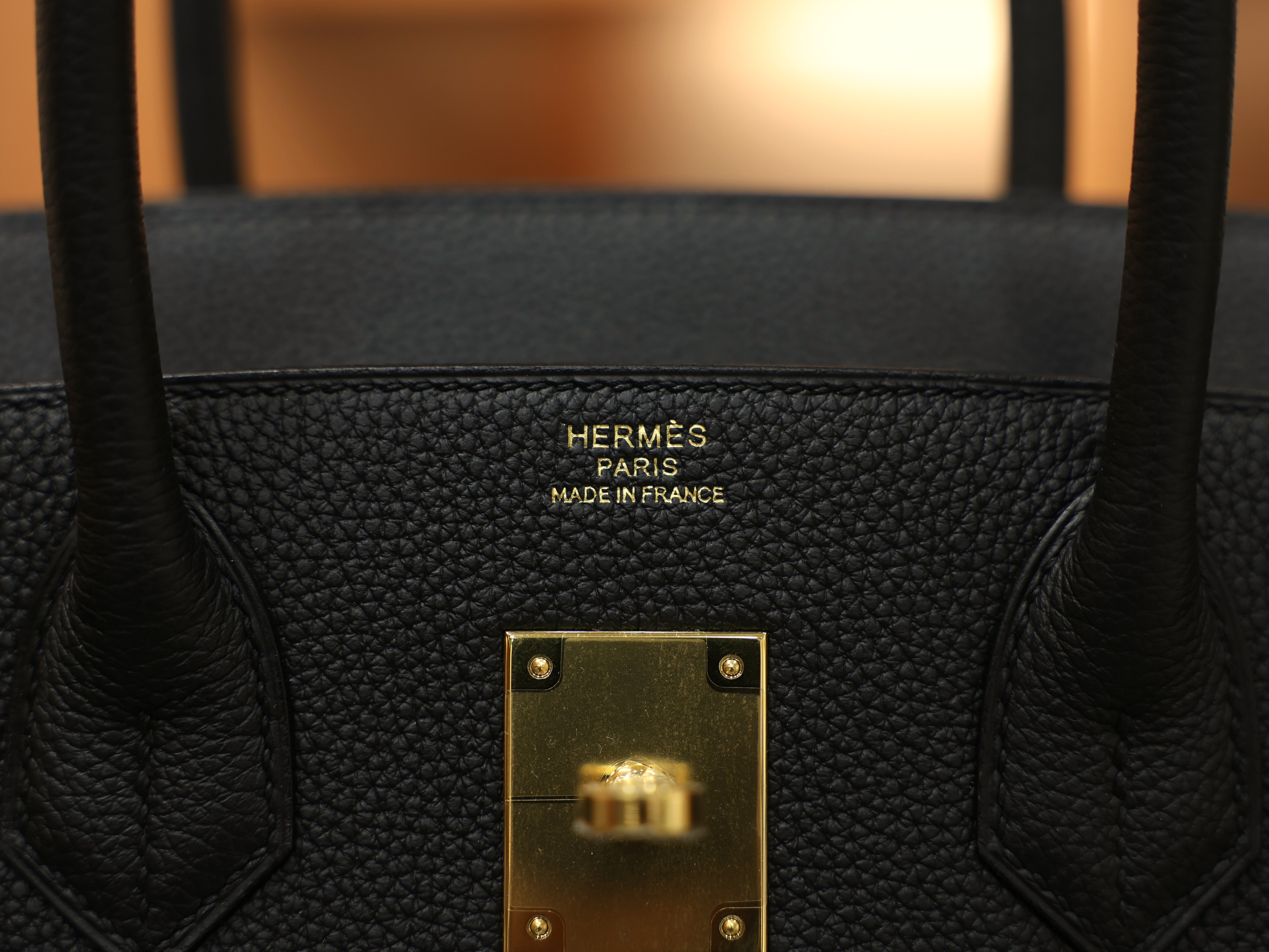 버킨 30 토고 블랙 금장