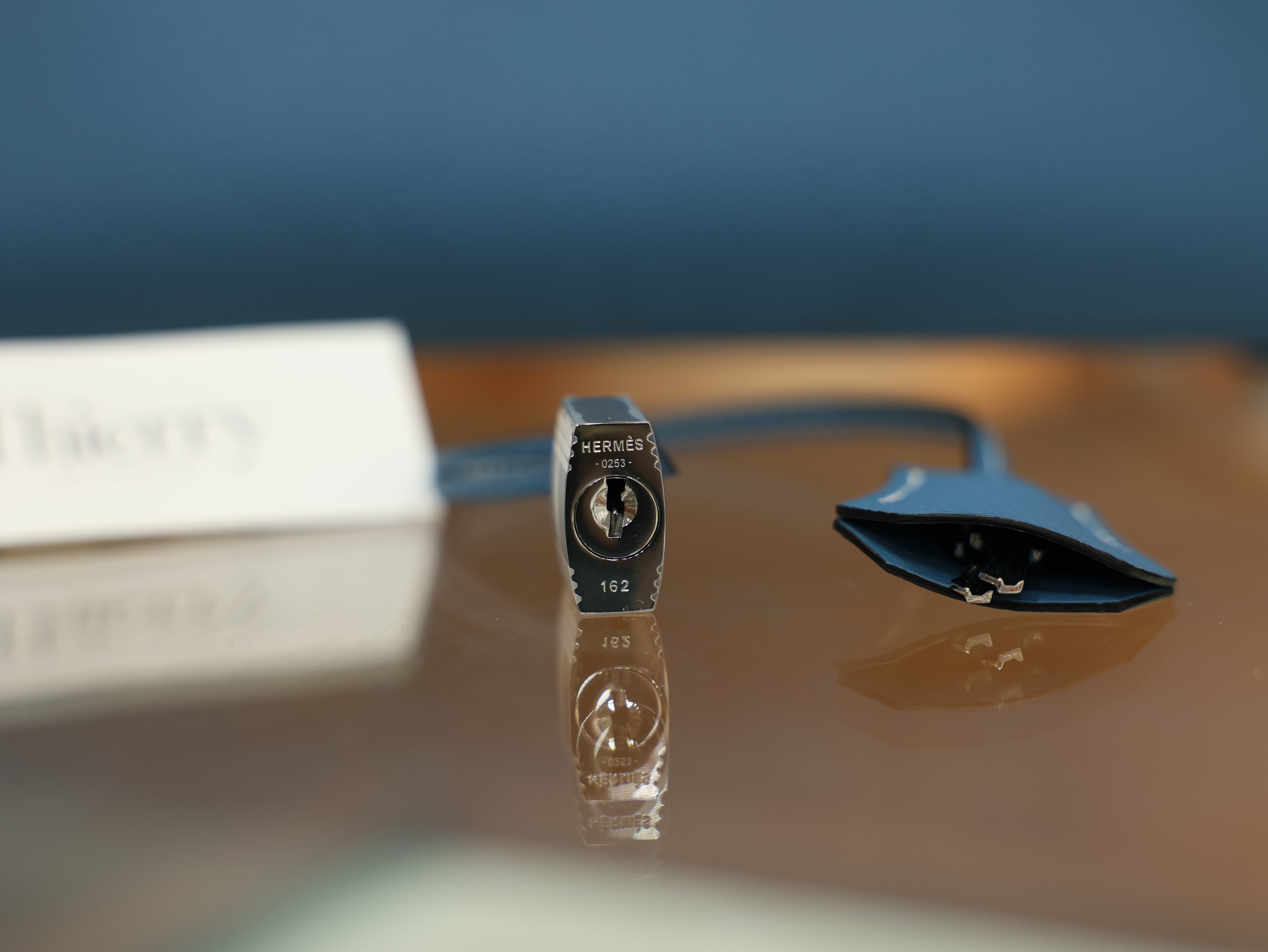 버킨 30 토고 블루진 은장