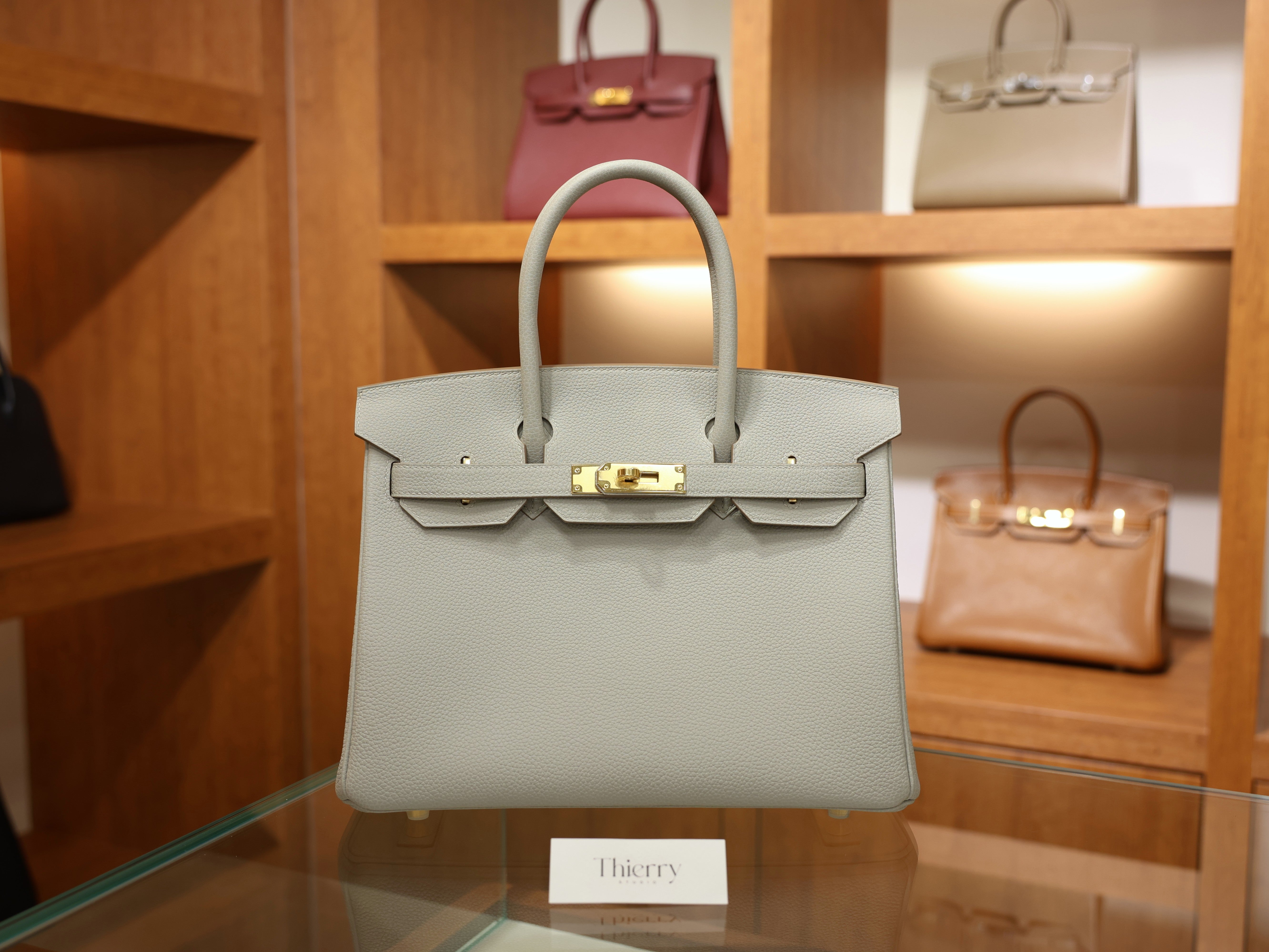 버킨 30 토고 그리스펄 금장