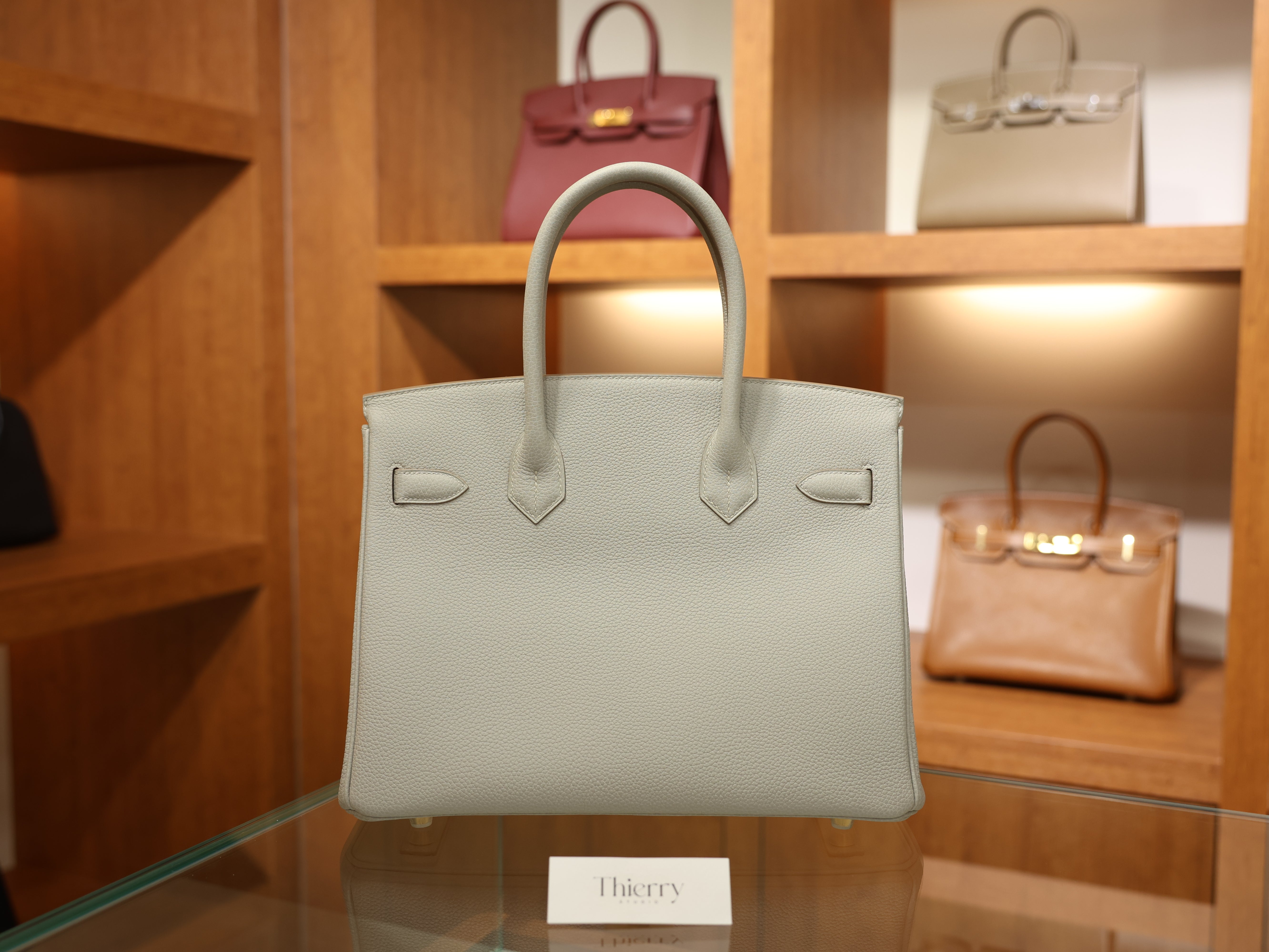 버킨 30 토고 그리스펄 금장