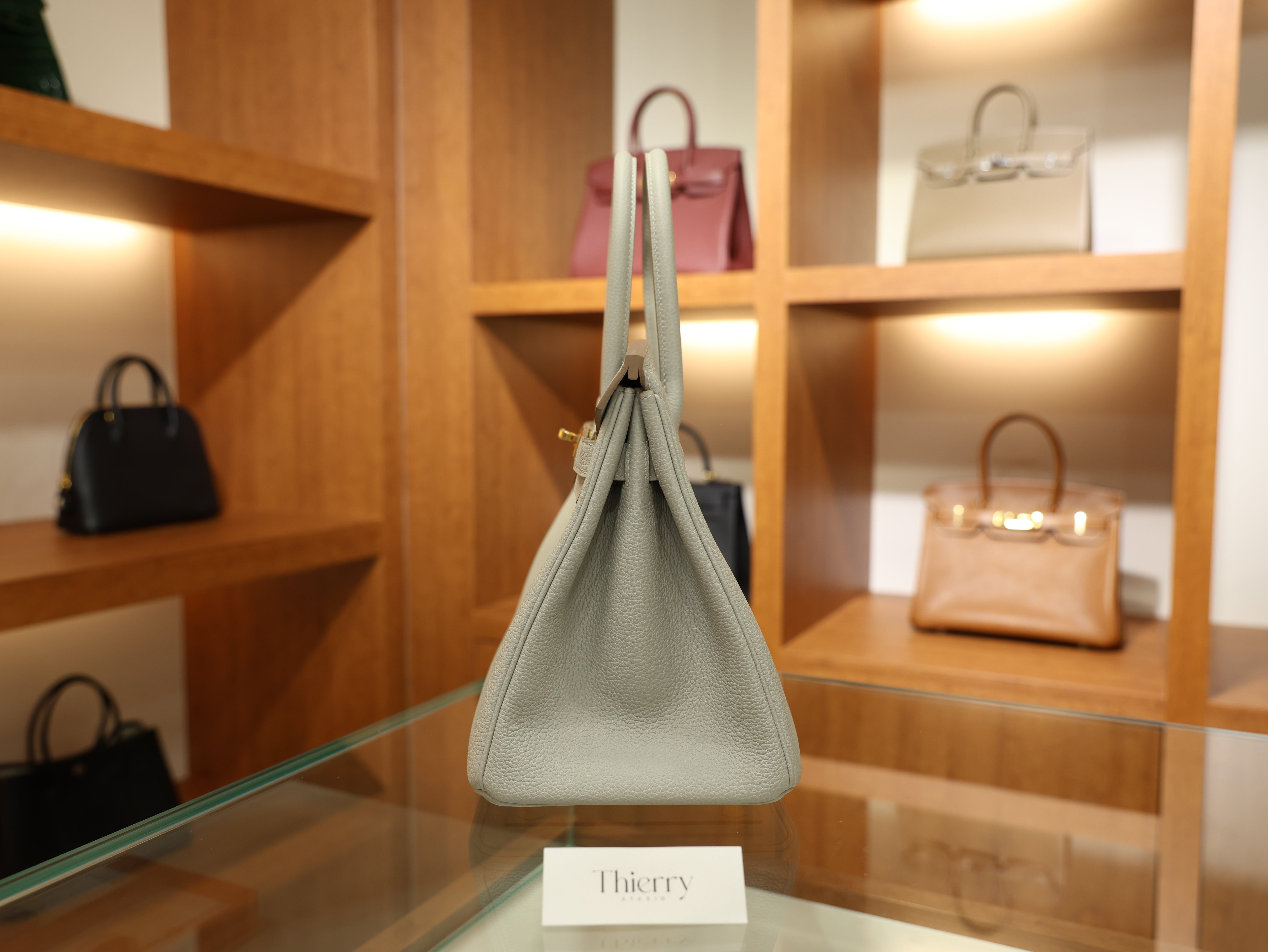 버킨 30 토고 그리스펄 금장