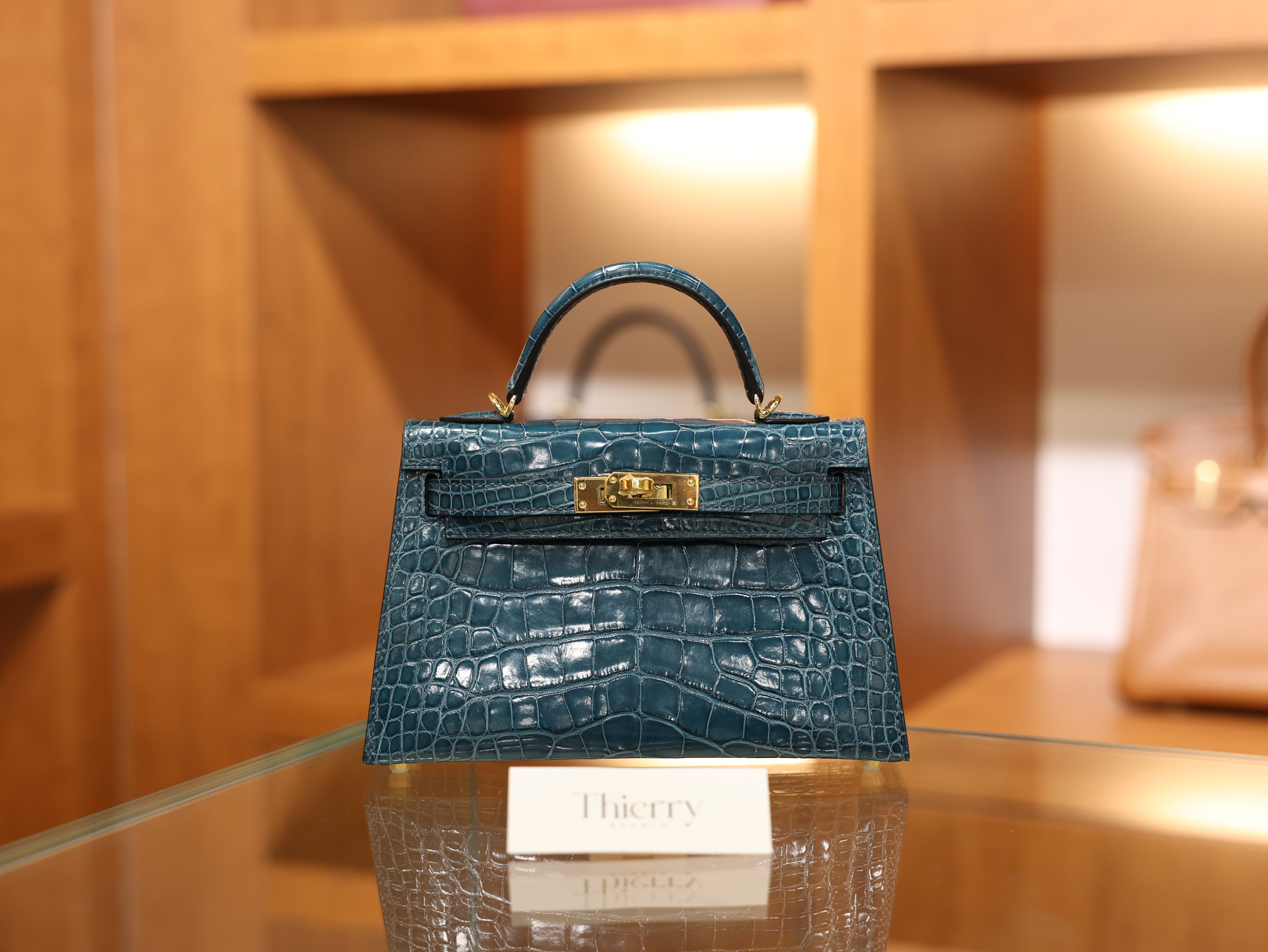 미니 켈리 샤이니 엘리게이터 베르트 보스포어 금장