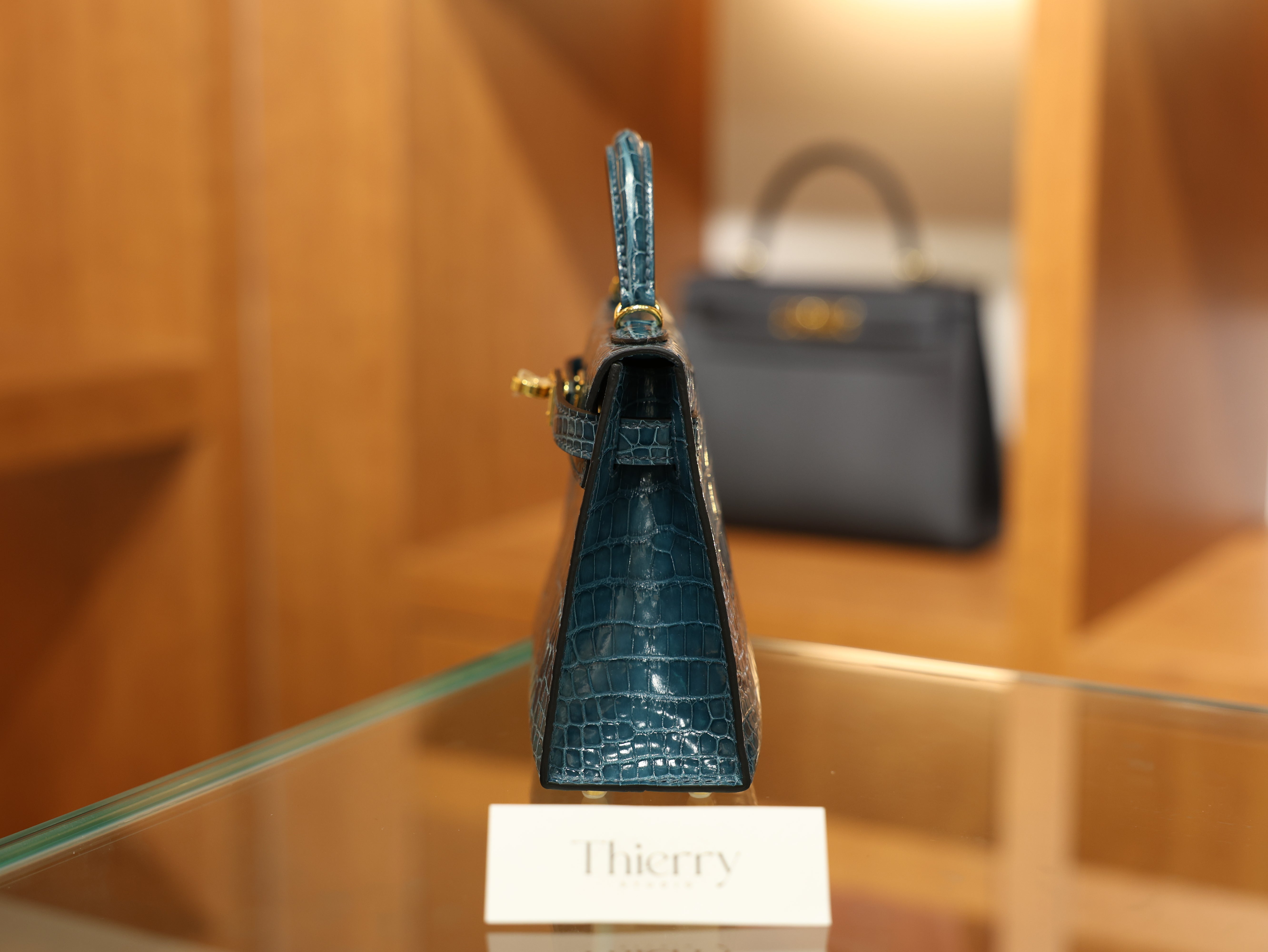 미니 켈리 샤이니 엘리게이터 베르트 보스포어 금장