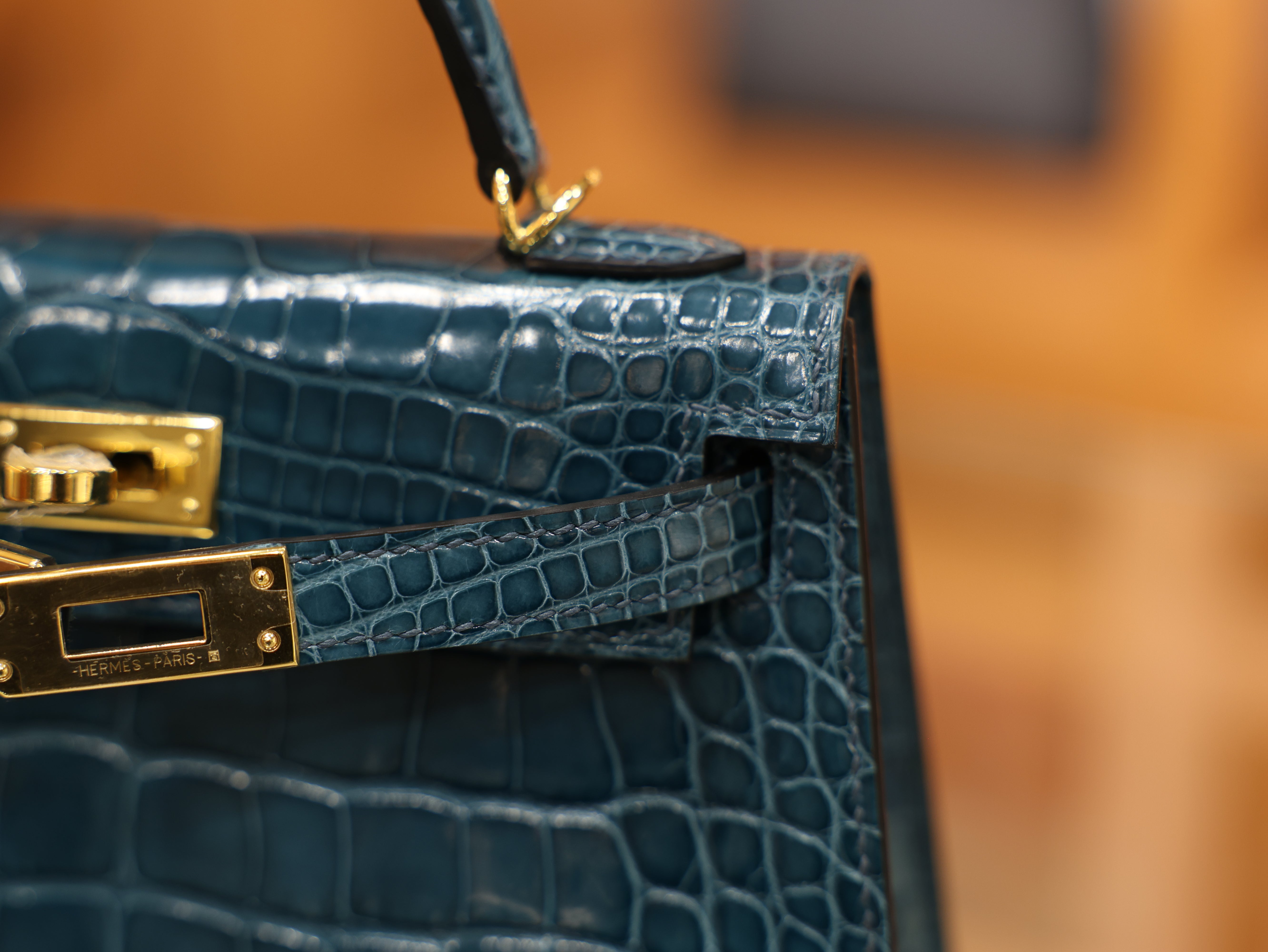 미니 켈리 샤이니 엘리게이터 베르트 보스포어 금장