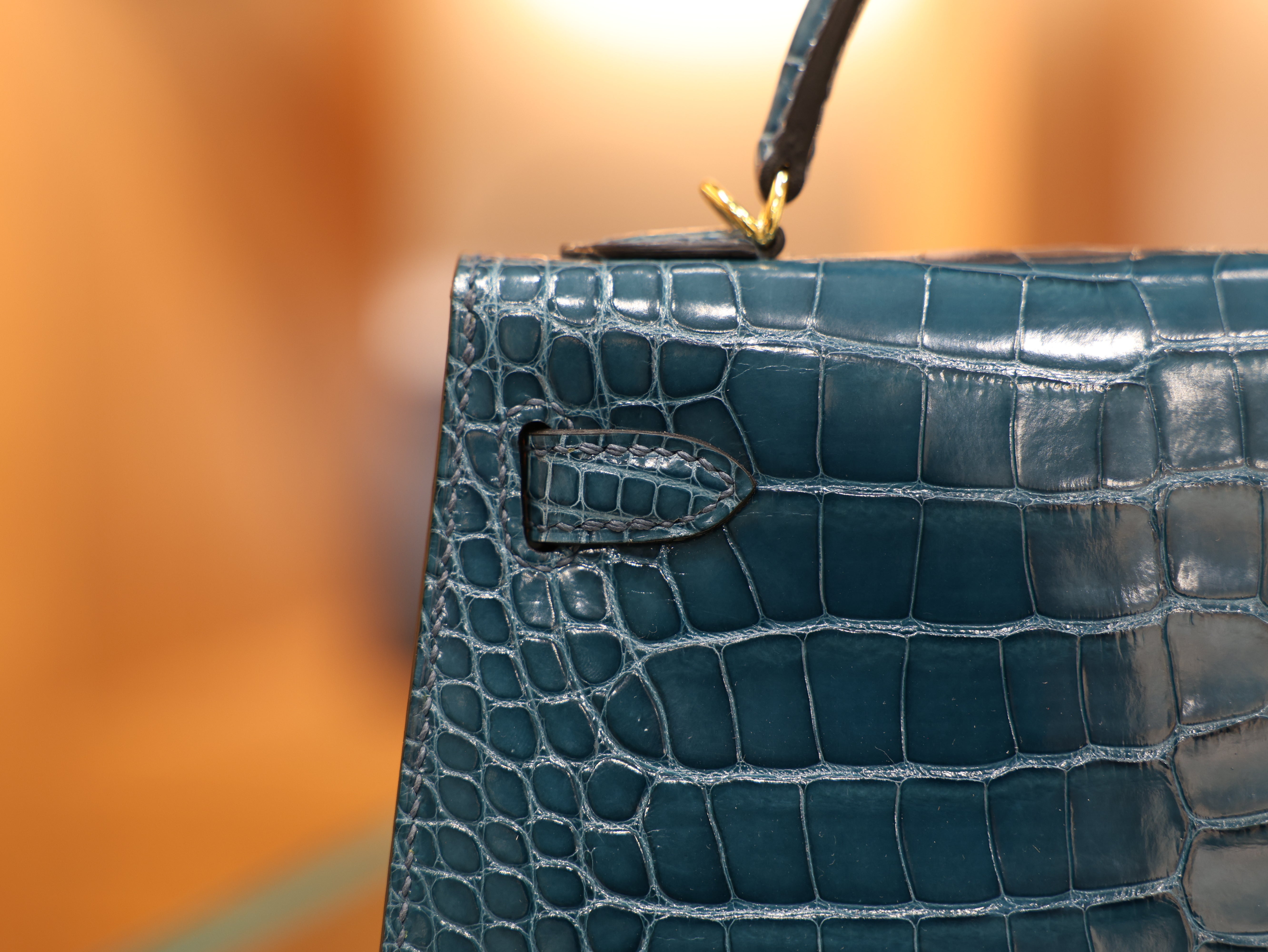 미니 켈리 샤이니 엘리게이터 베르트 보스포어 금장