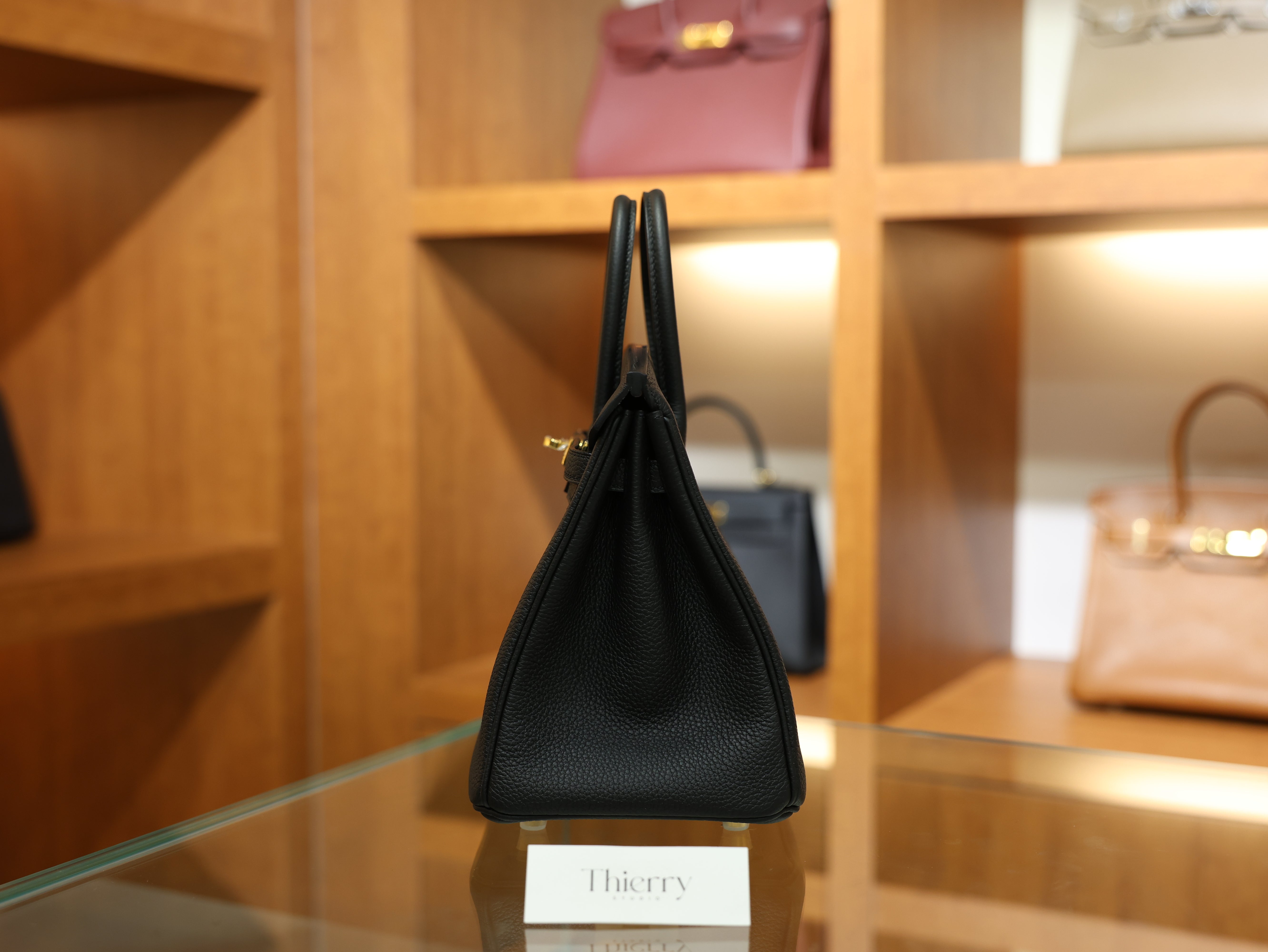 버킨 25 토고 블랙 금장