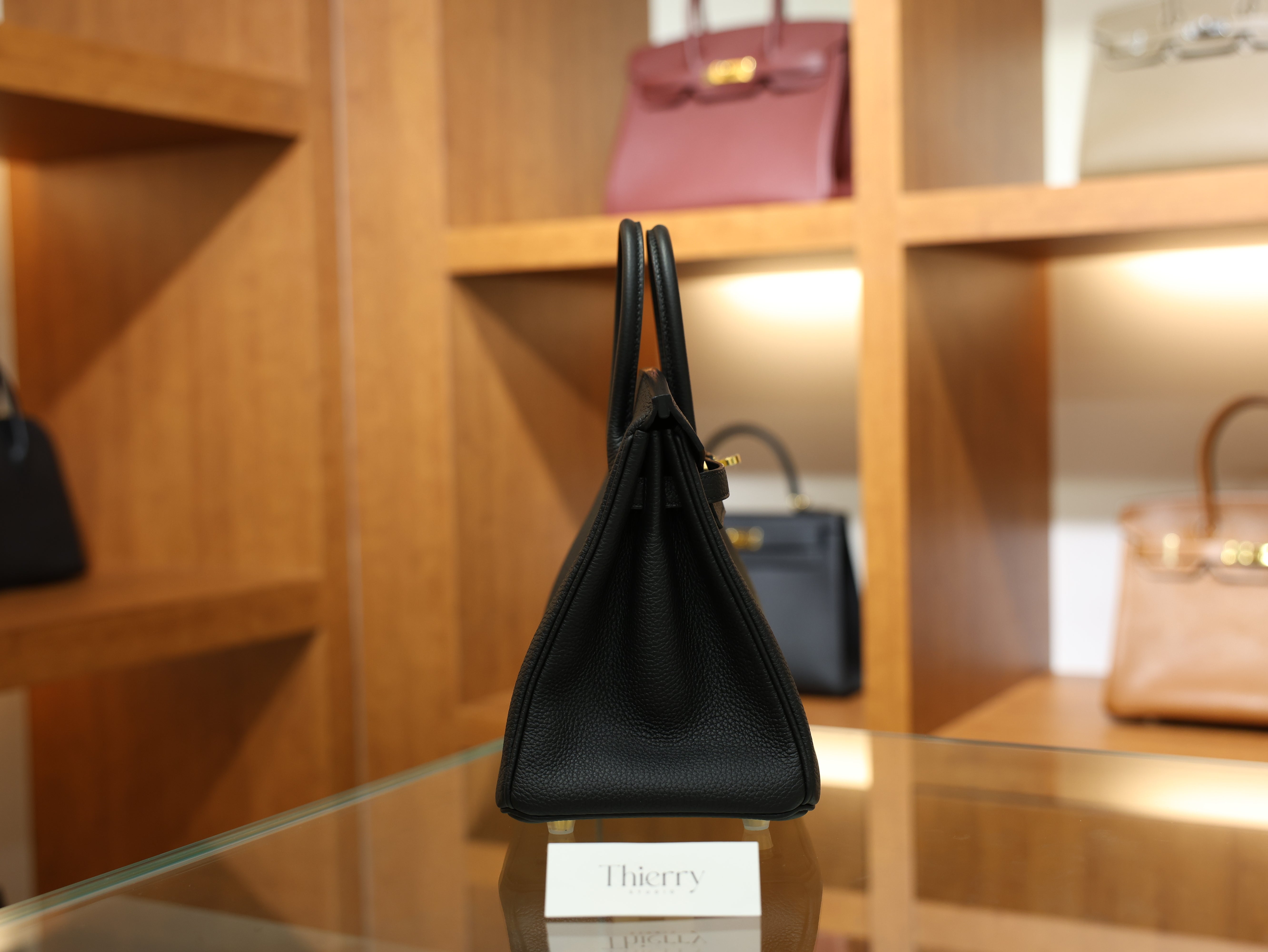 버킨 25 토고 블랙 금장