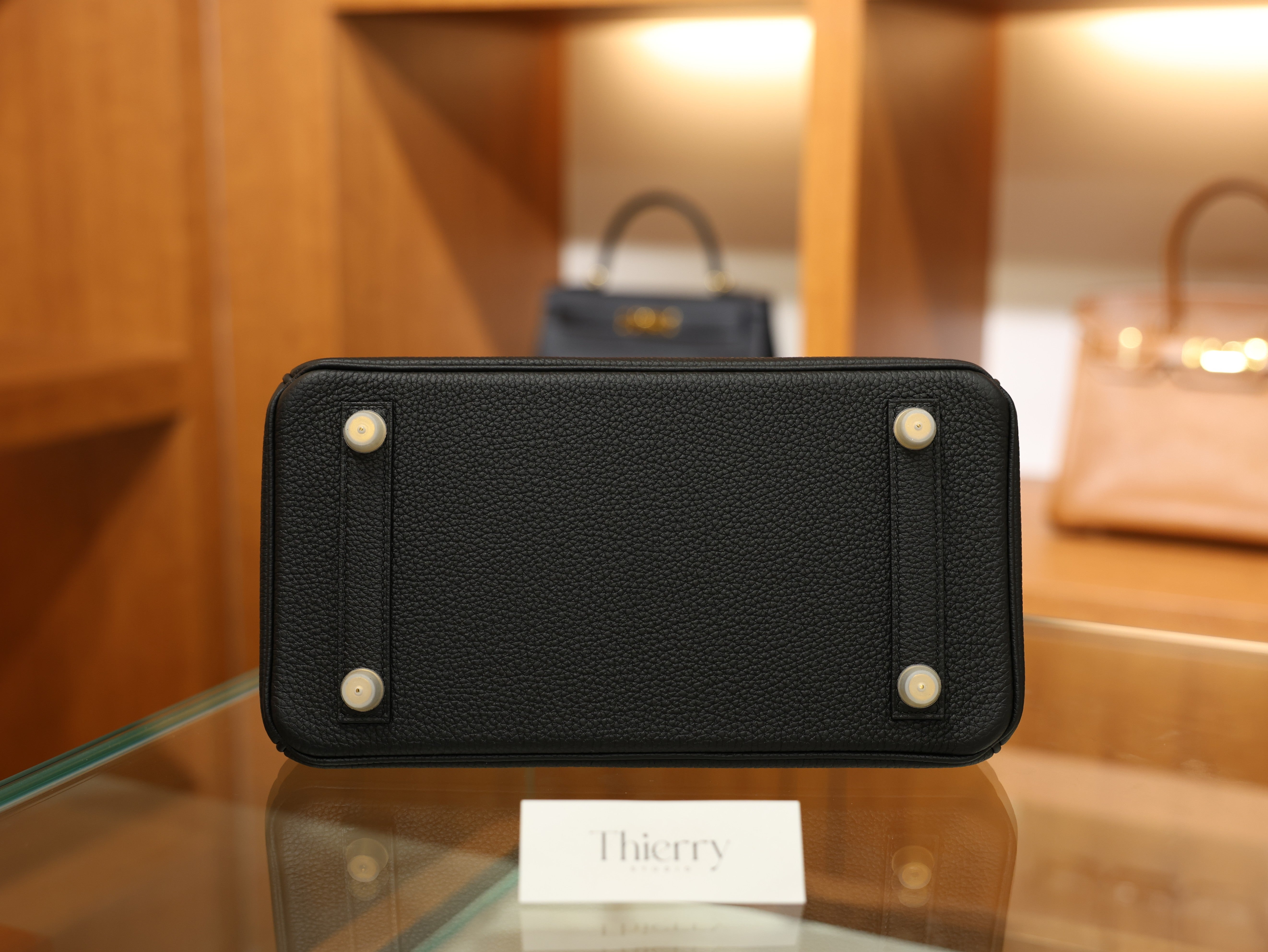 버킨 25 토고 블랙 금장