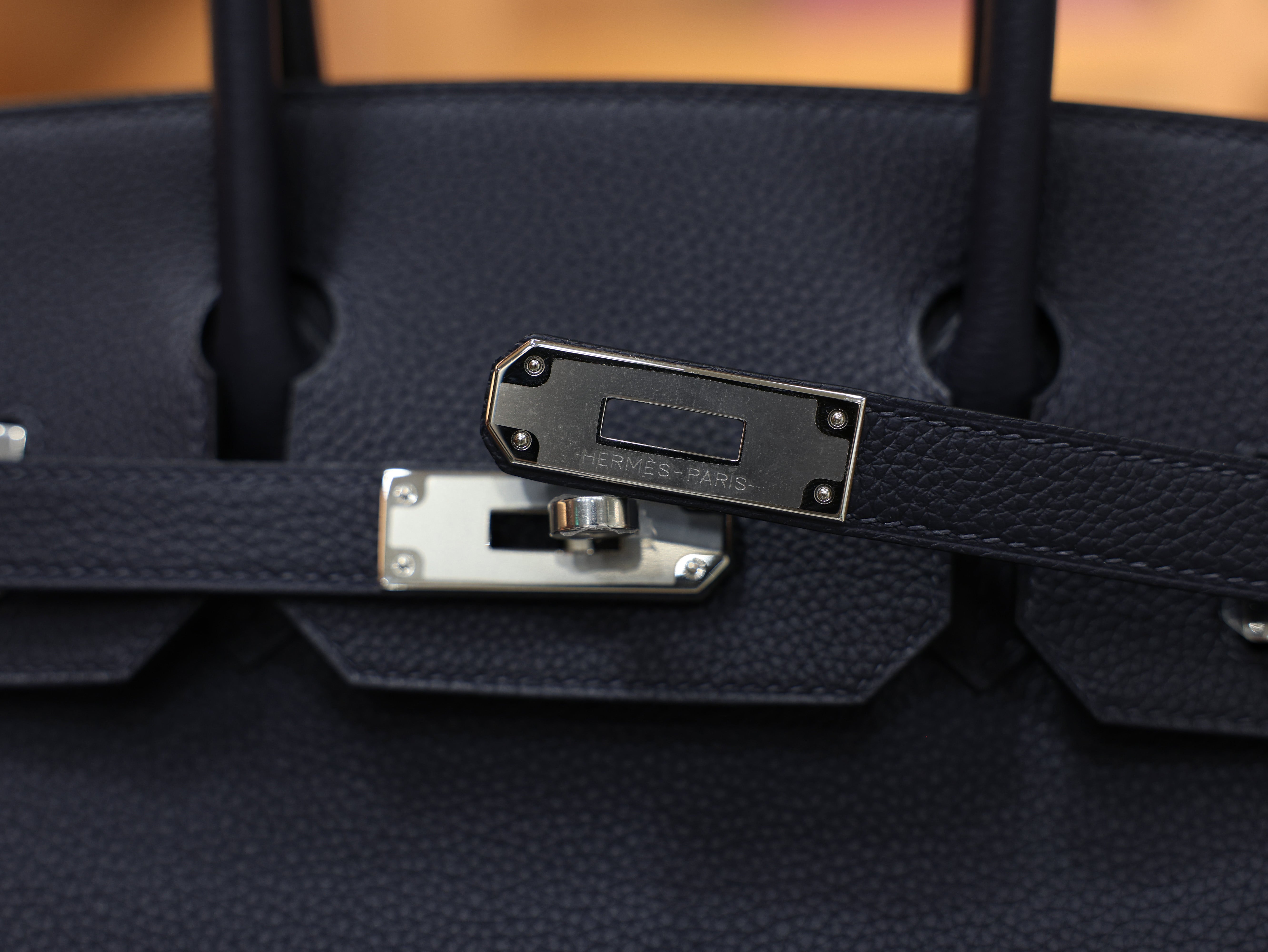 버킨 30 토고 블루뉘 은장