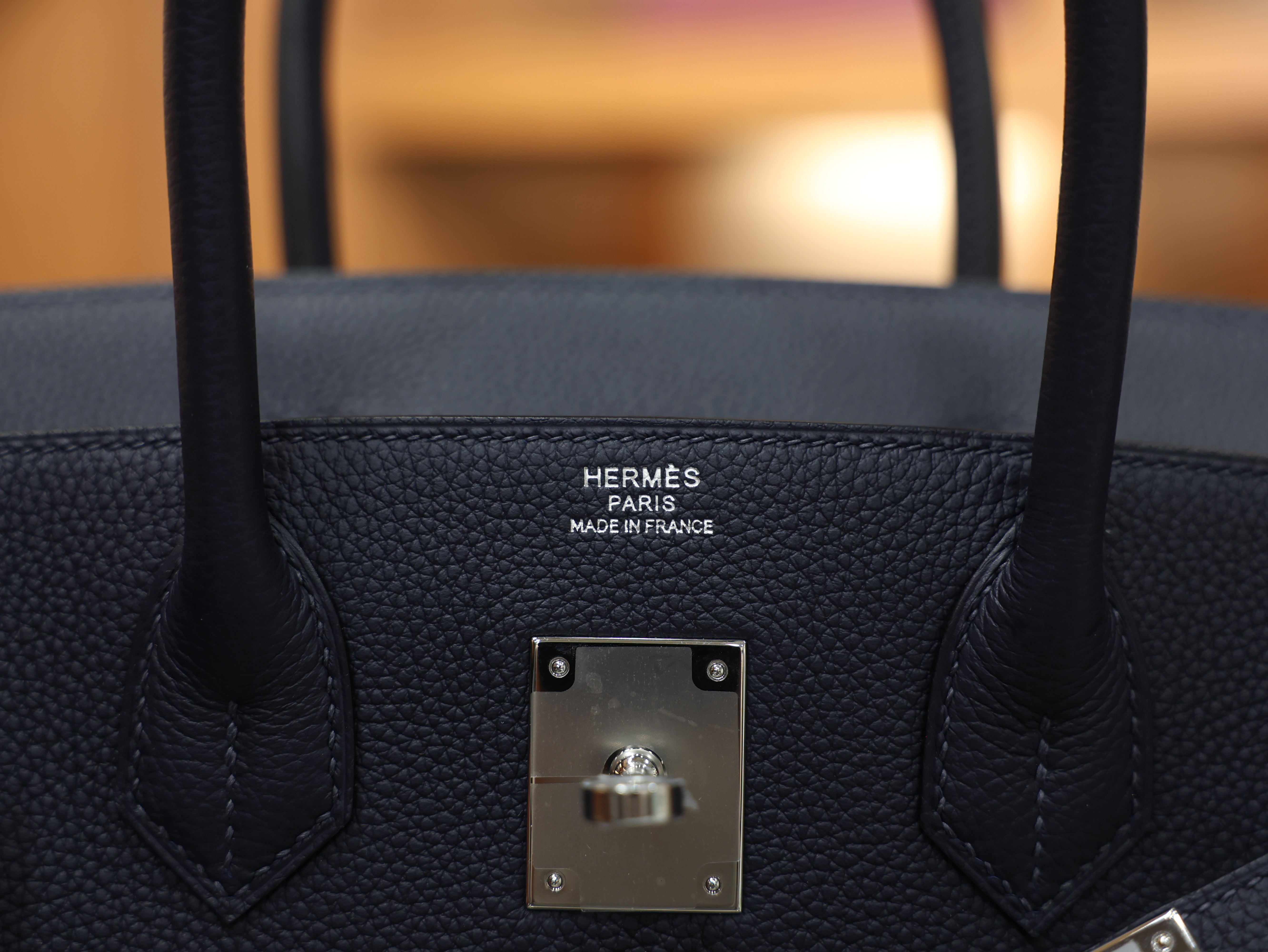 버킨 30 토고 블루뉘 은장