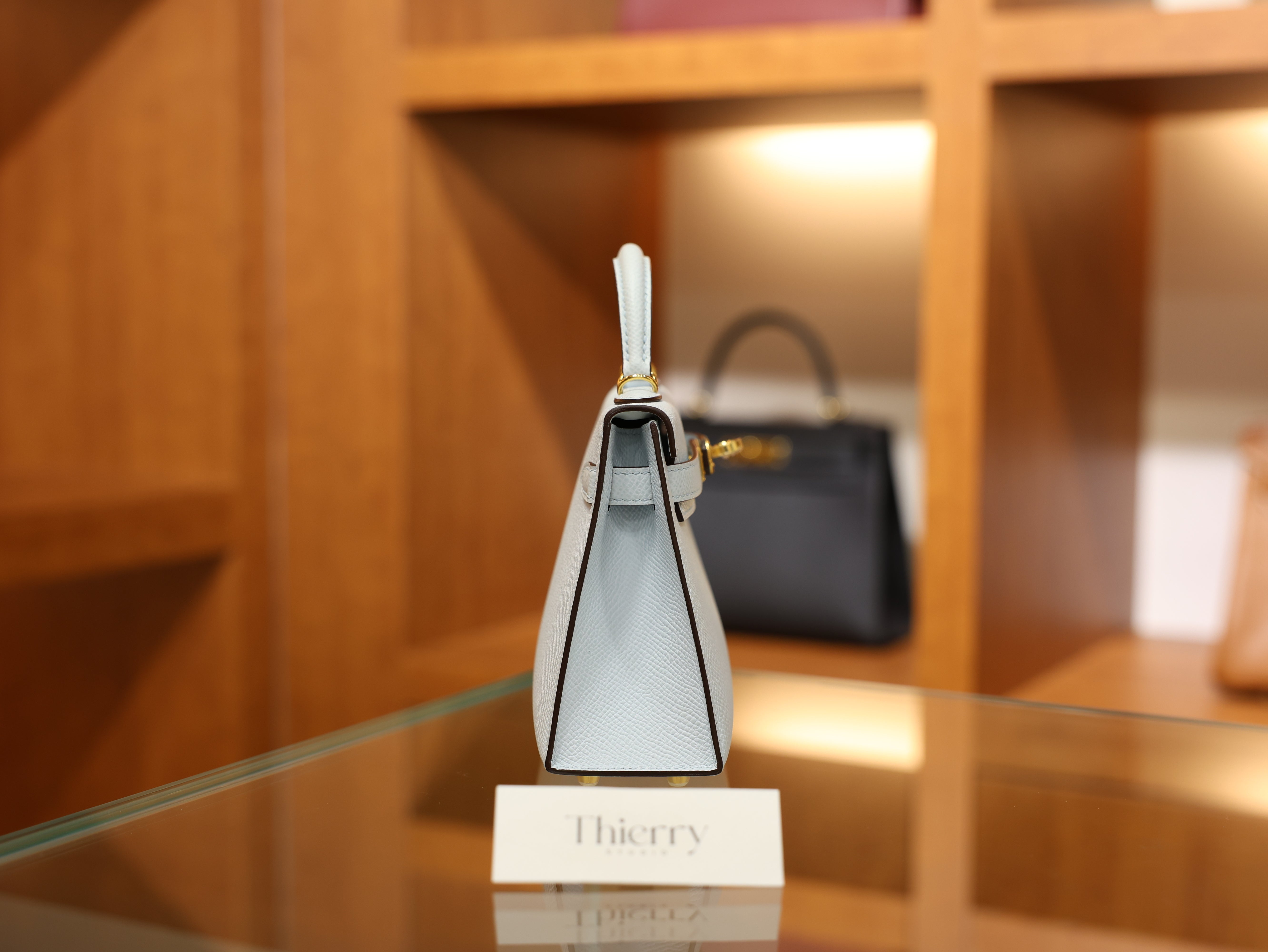 미니 켈리 앱송 블루 브룸 금장