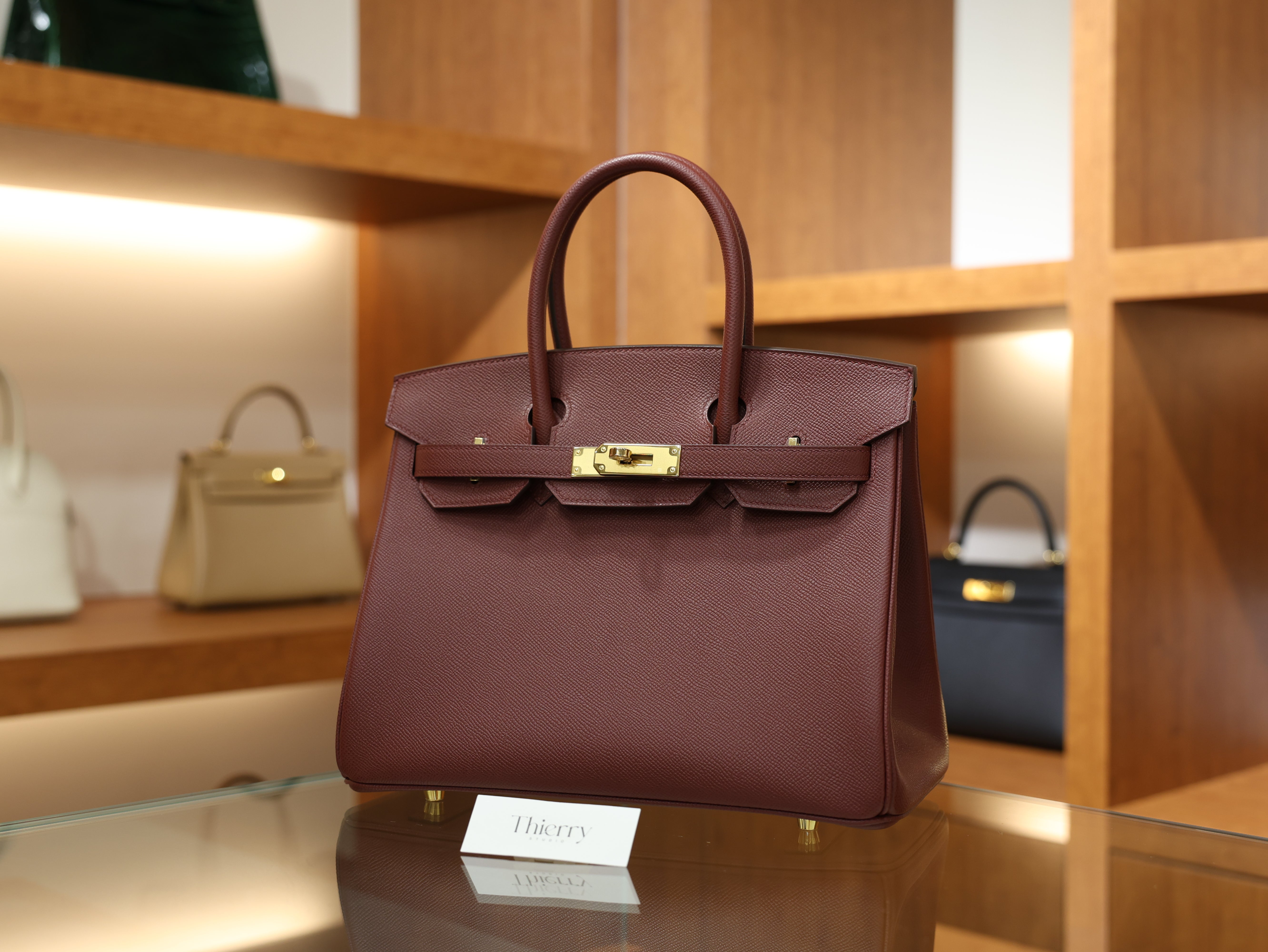 버킨 30 앱송 르투르네 루즈아쉬 금장