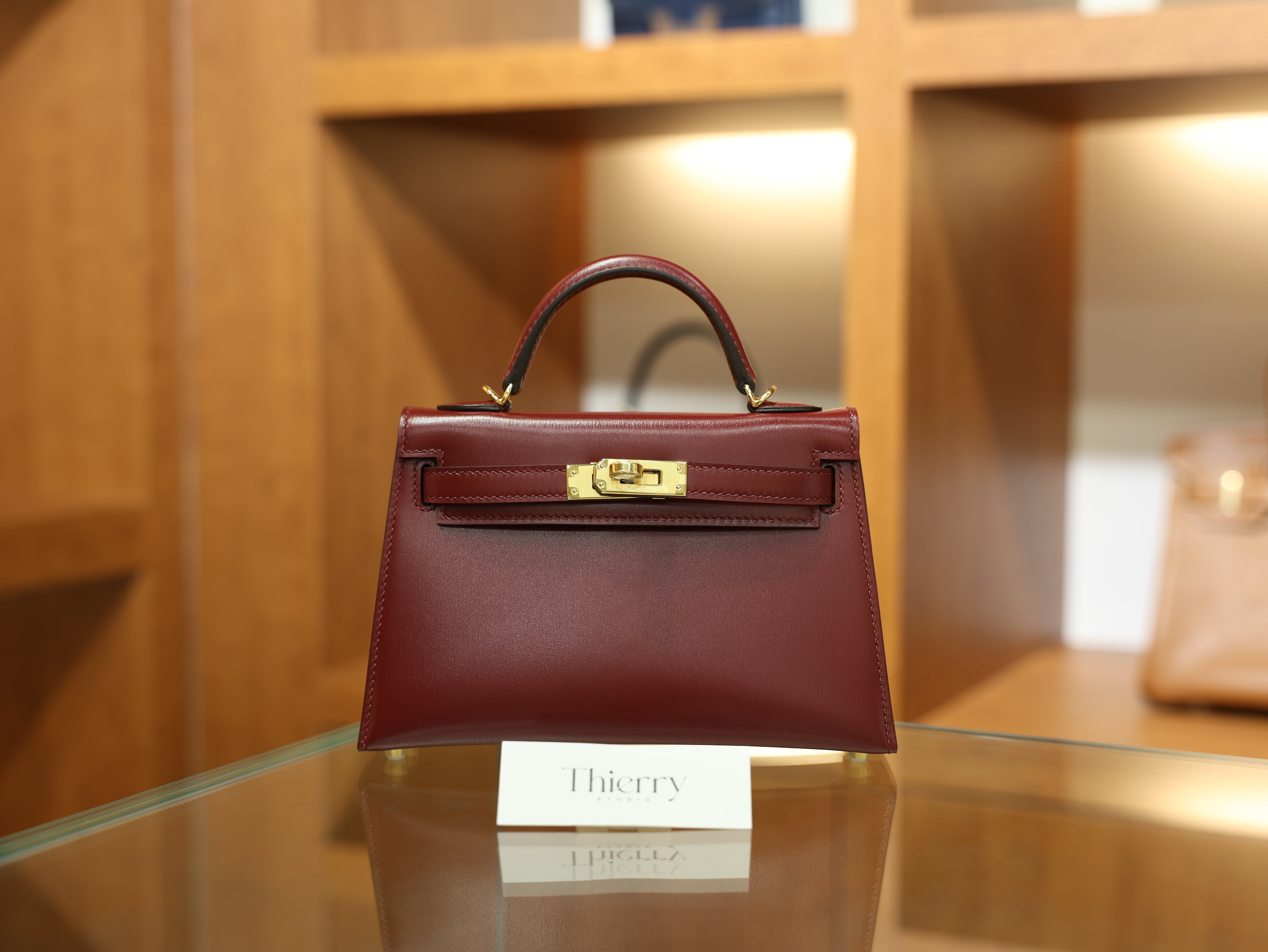 미니 켈리 복스 루즈아쉬 금장