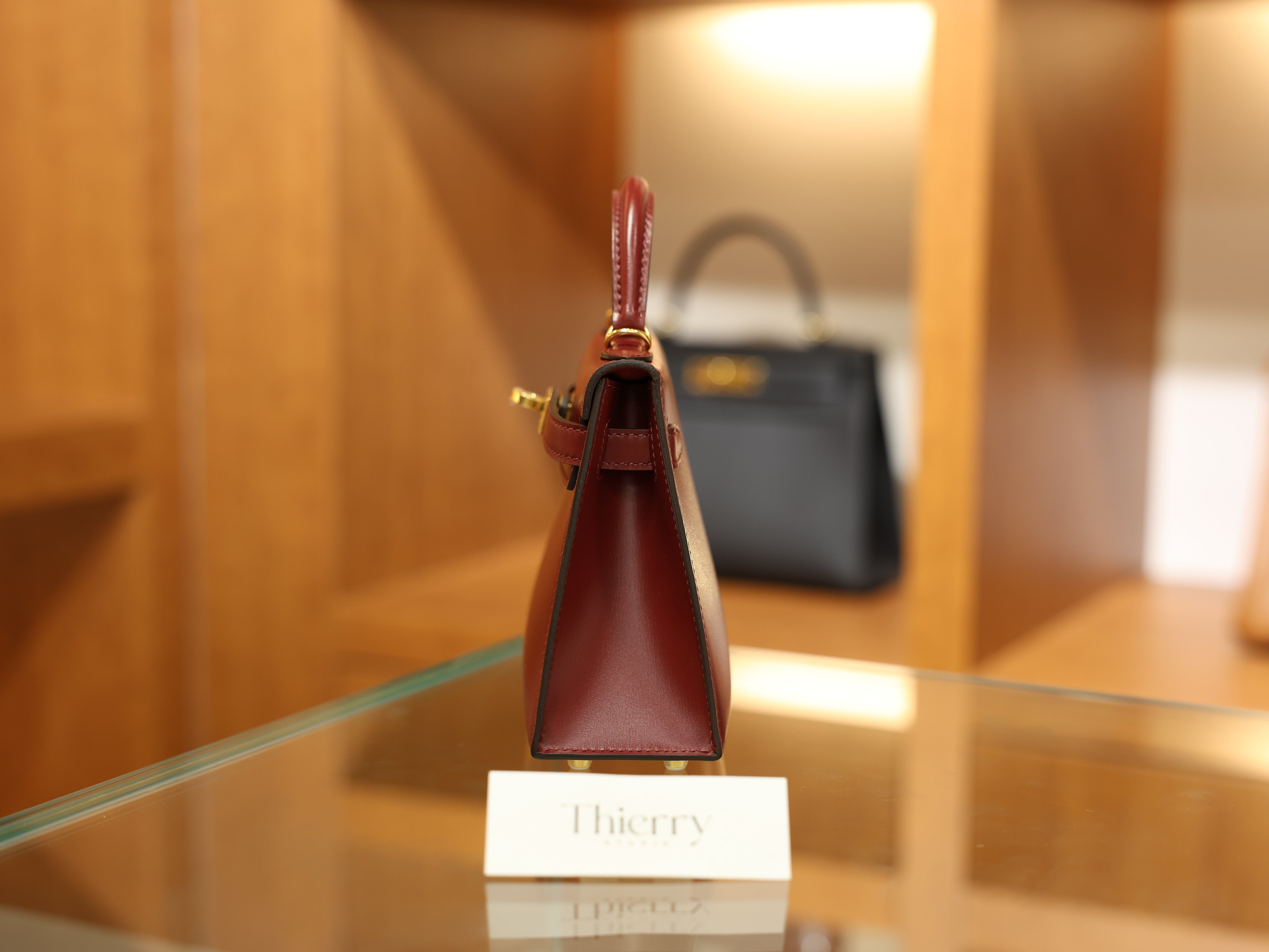 미니 켈리 복스 루즈아쉬 금장